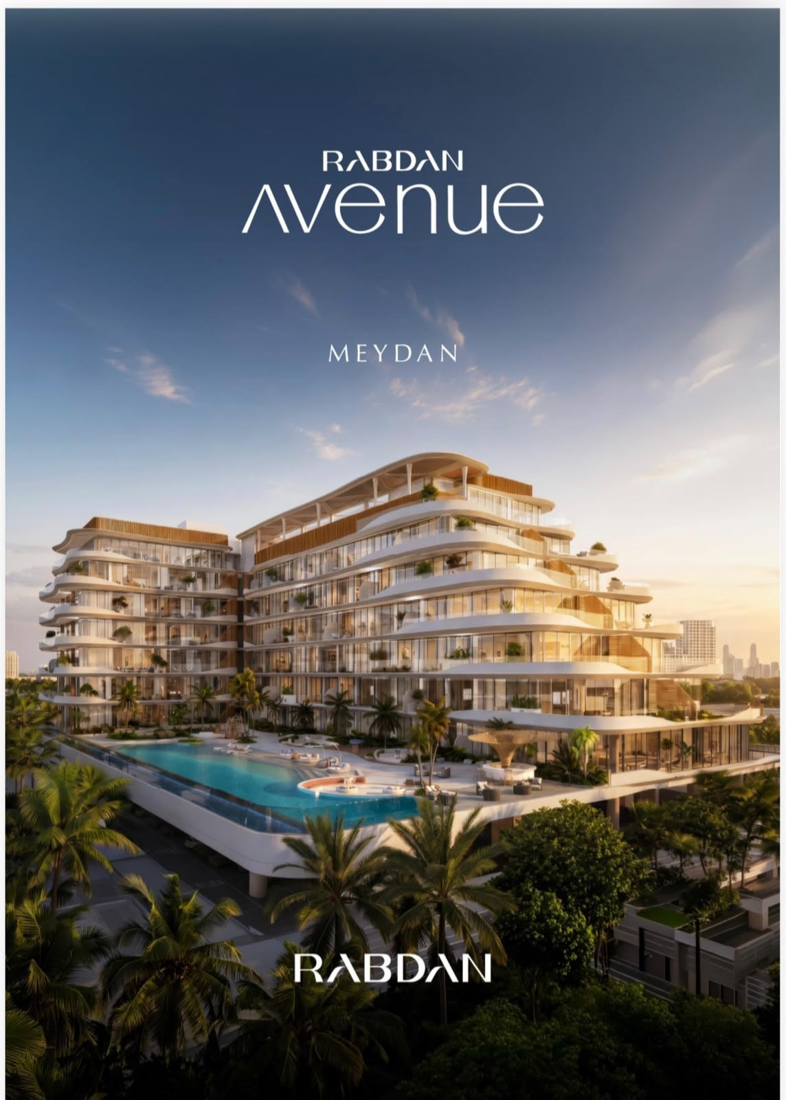 Impressie van Rabdan Avenue, woningen van Rabdan Developments in Meydan, Dubai