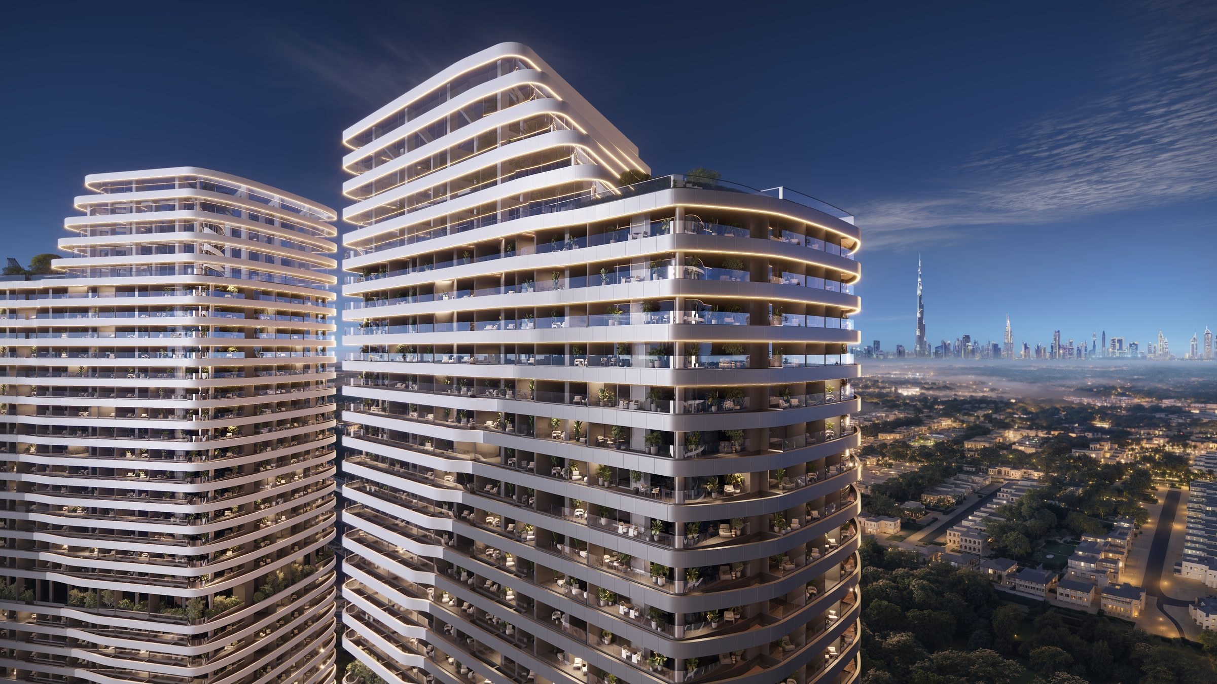 Impressie van Skyhills Astra, woningen van HRE Development in Dubai Science Park, Dubai