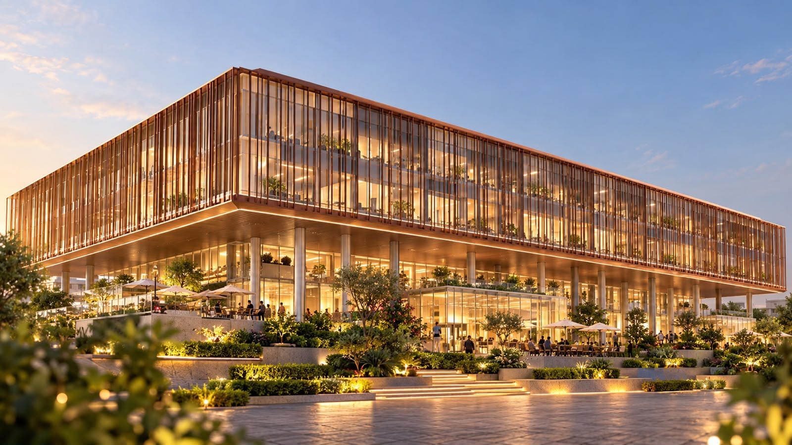 Impressie van The Plaza The Yards, woningen van Beyond in City of Arabia, Dubai