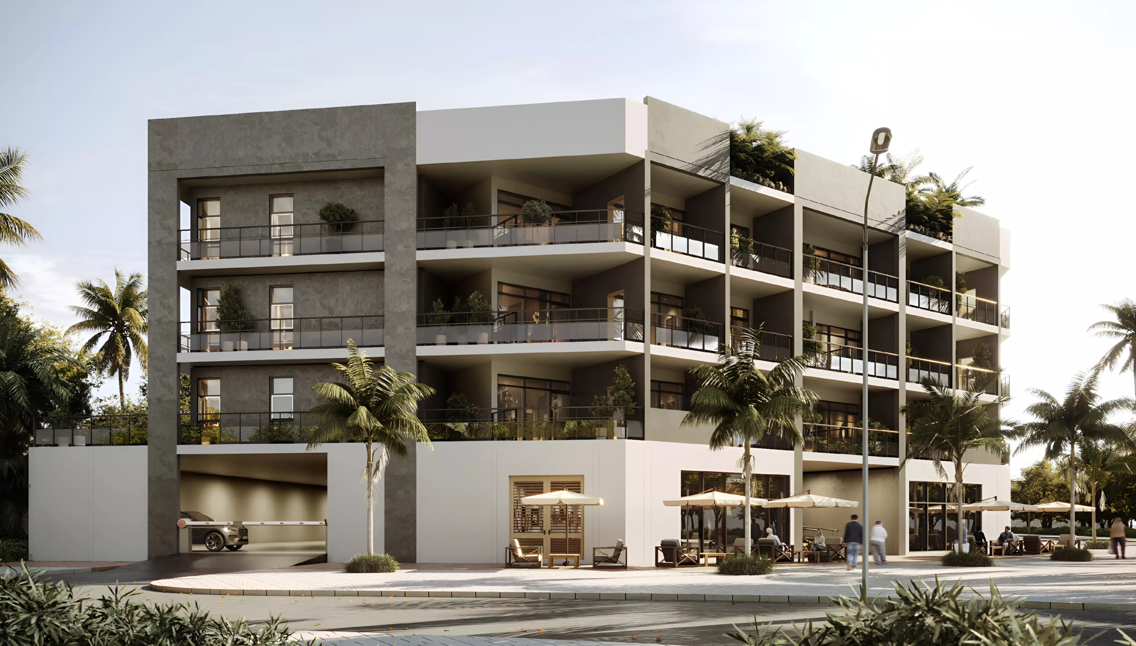 Impressie van Lateral One, appartementen van Grand Signature Development in Dubai Land Residence Complex, Dubai