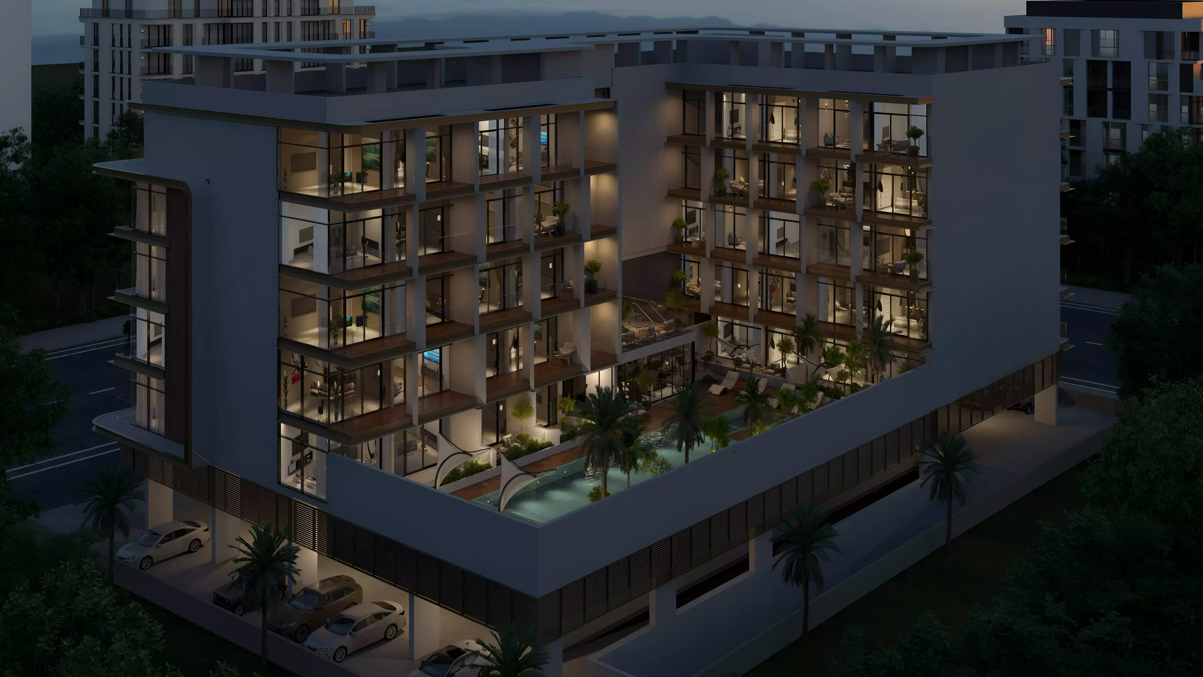 Impressie van Vio Residences, appartementen van Modelux Real Estate Development in International City Phase 2, Dubai