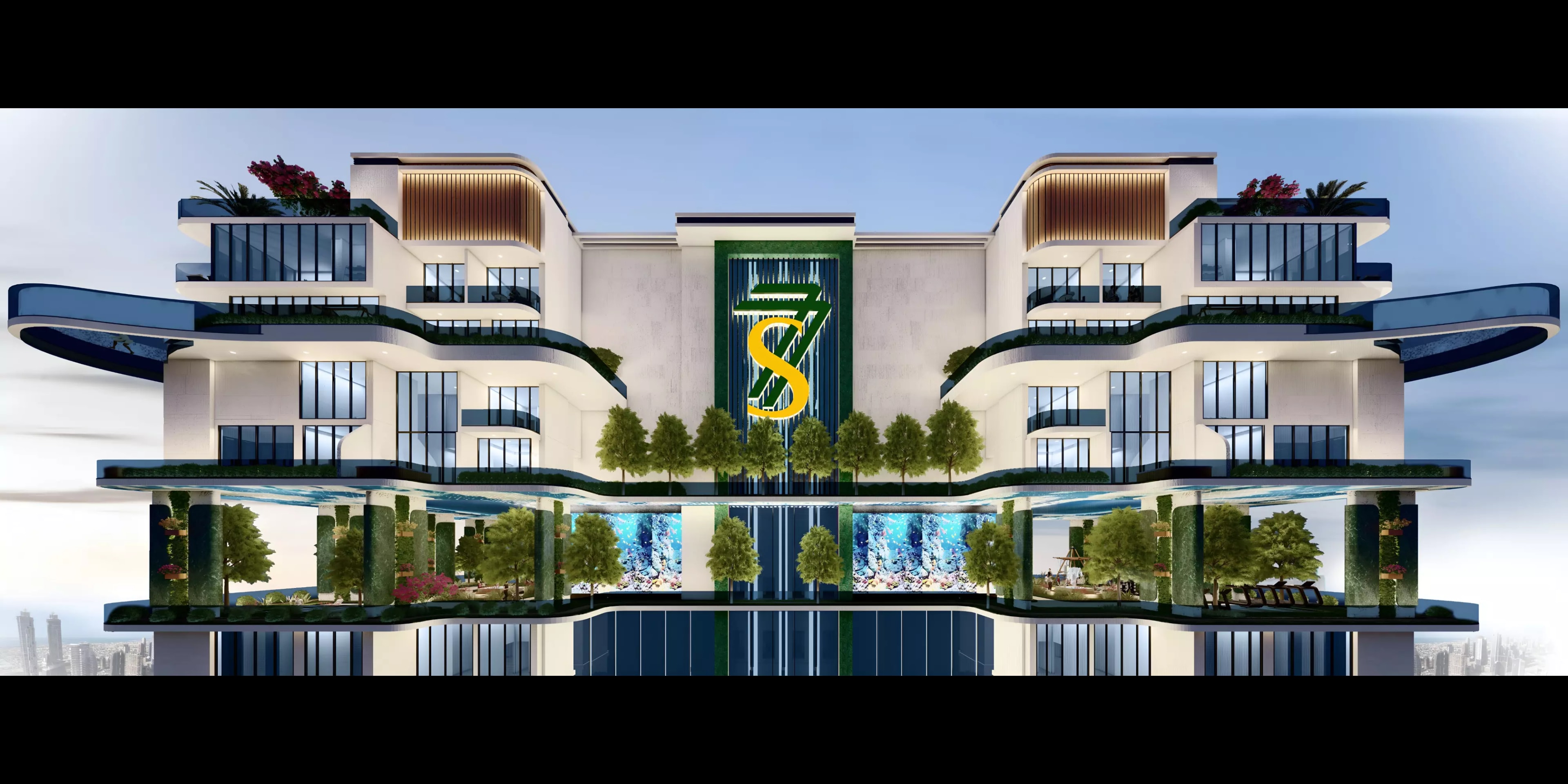 Impressie van 77 Shades, appartementen van 77 Shades of Green Real Estate Development in Business Bay, Dubai