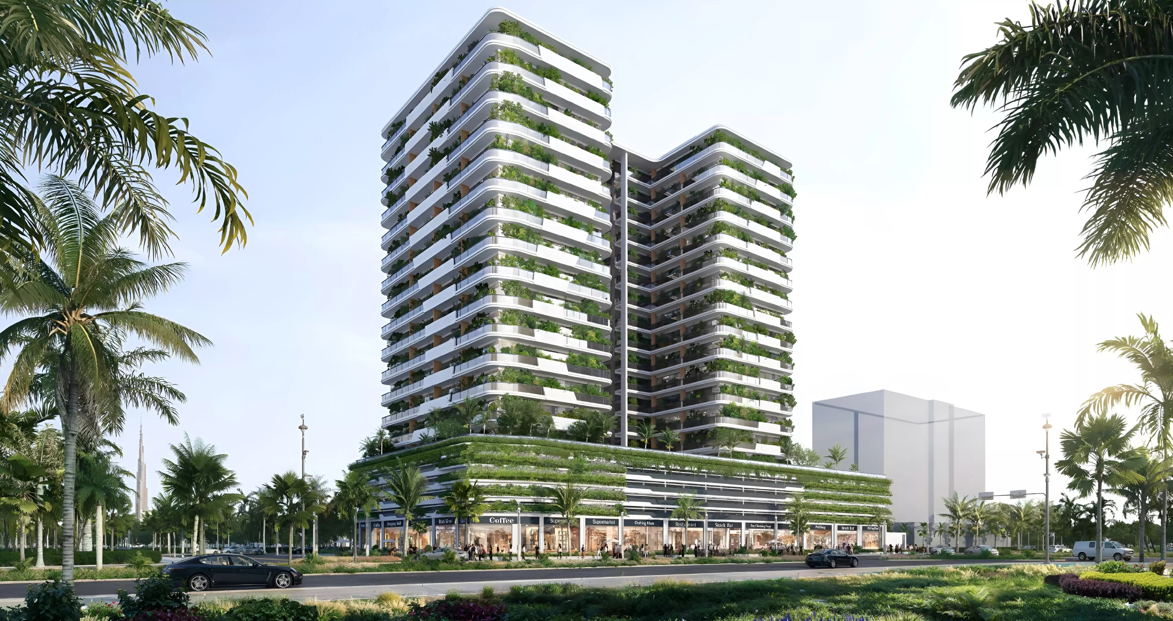 Impressie van Forest City Tower, woningen van Al Helal Al Zahaby Real Estate in Majan, Dubai