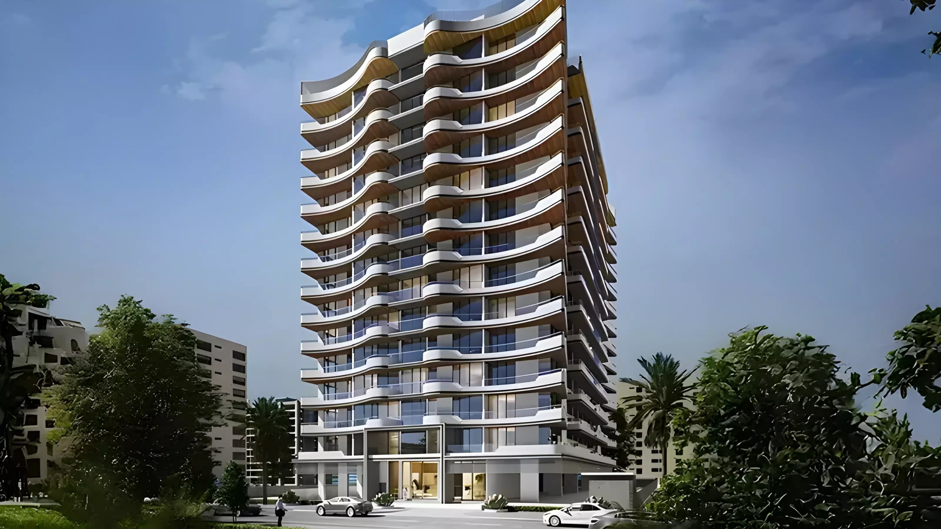 Impressie van AUM Residence, appartementen van AG Properties in Dubai Land Residence Complex, Dubai