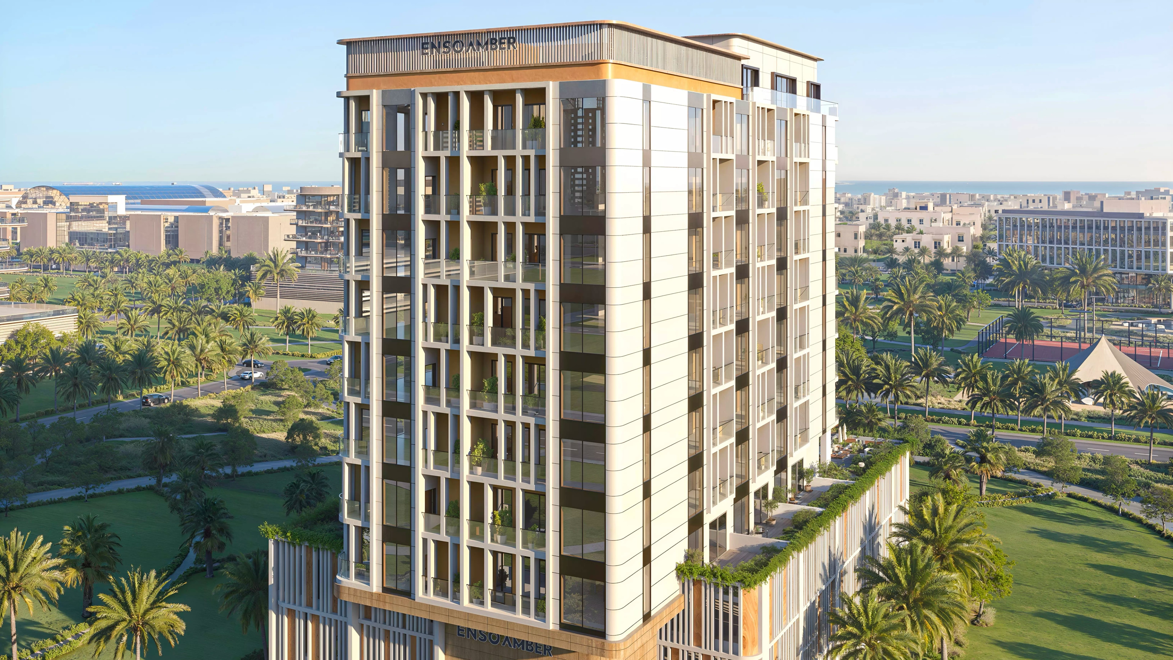 Impressie van Enso Amber, appartementen van Enso Development in Jumeirah Garden City, Dubai
