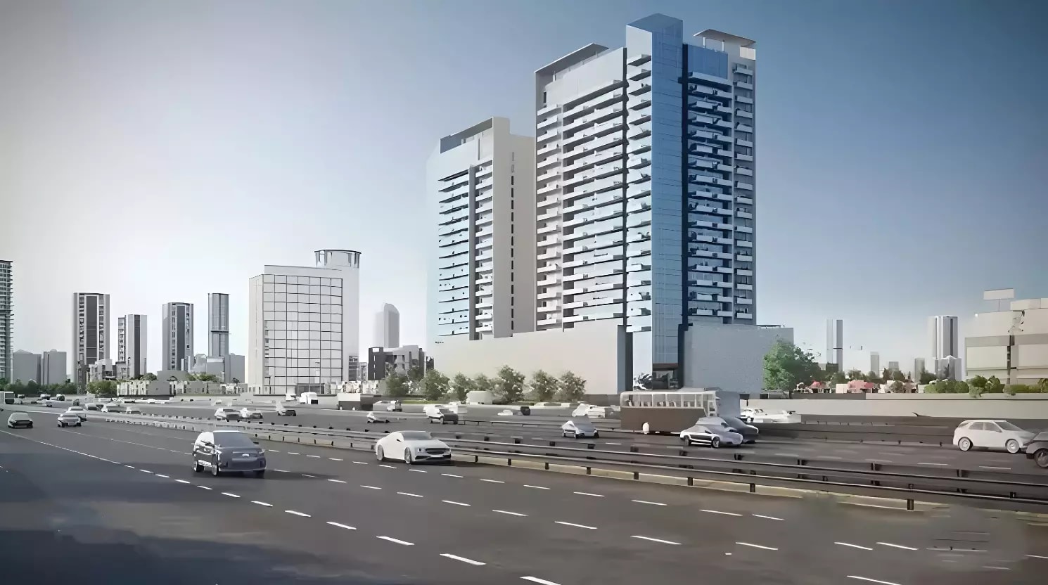 Impressie van The Vyne Residence, appartementen van Metrical Real Estate Development in Jumeirah Village Triangle, Dubai