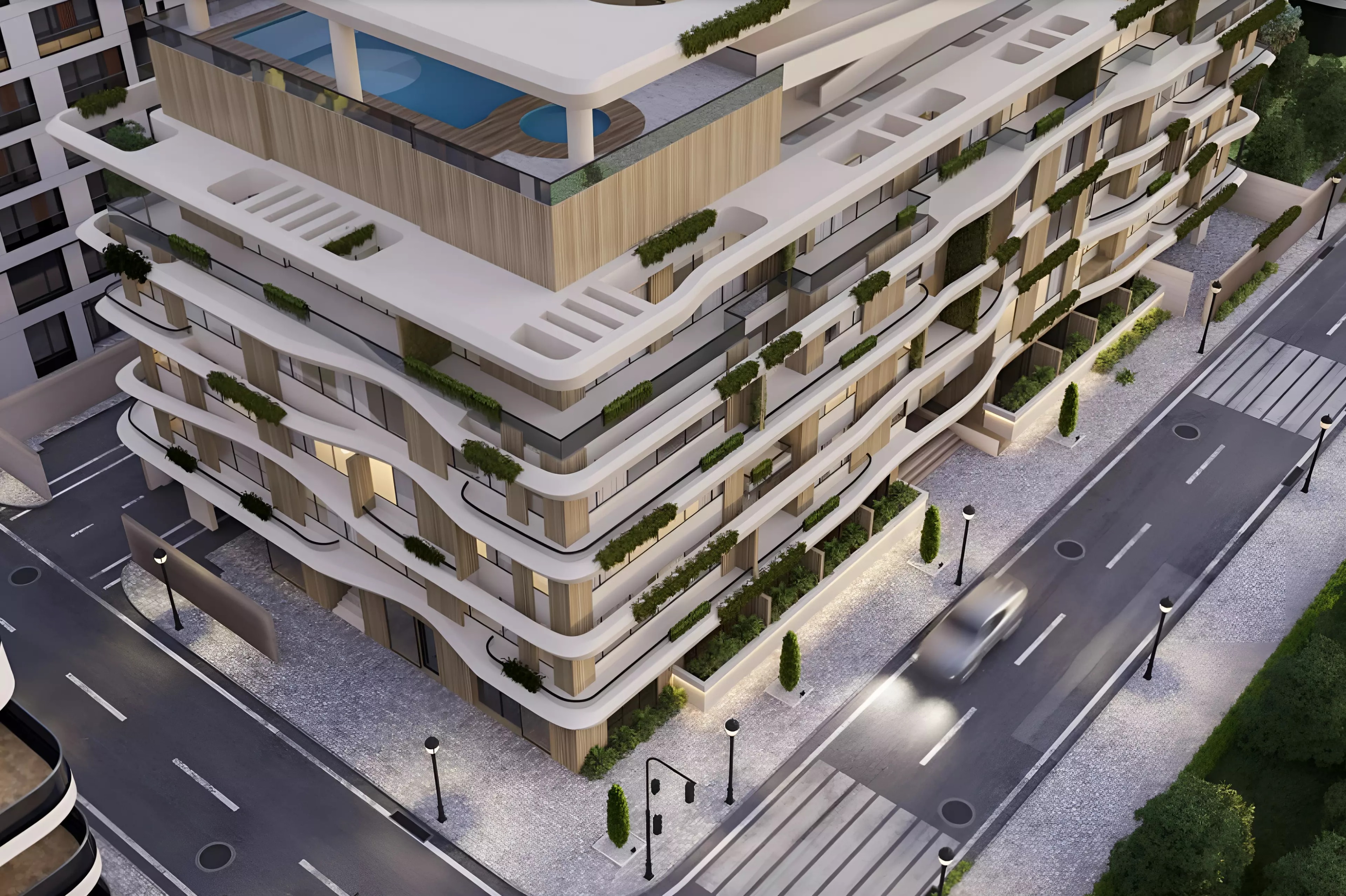 Impressie van The Maiden Residence, appartementen van Tulip Althahabi Real Estate Development in International City Phase 2, Dubai