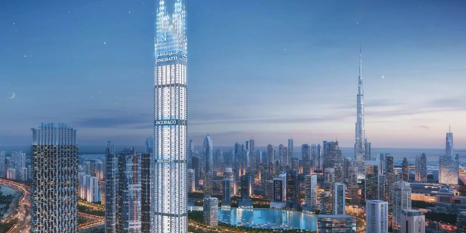 Impressie van Burj Binghatti Jacob & Co, woningen van Binghatti Developers in Business Bay, Dubai
