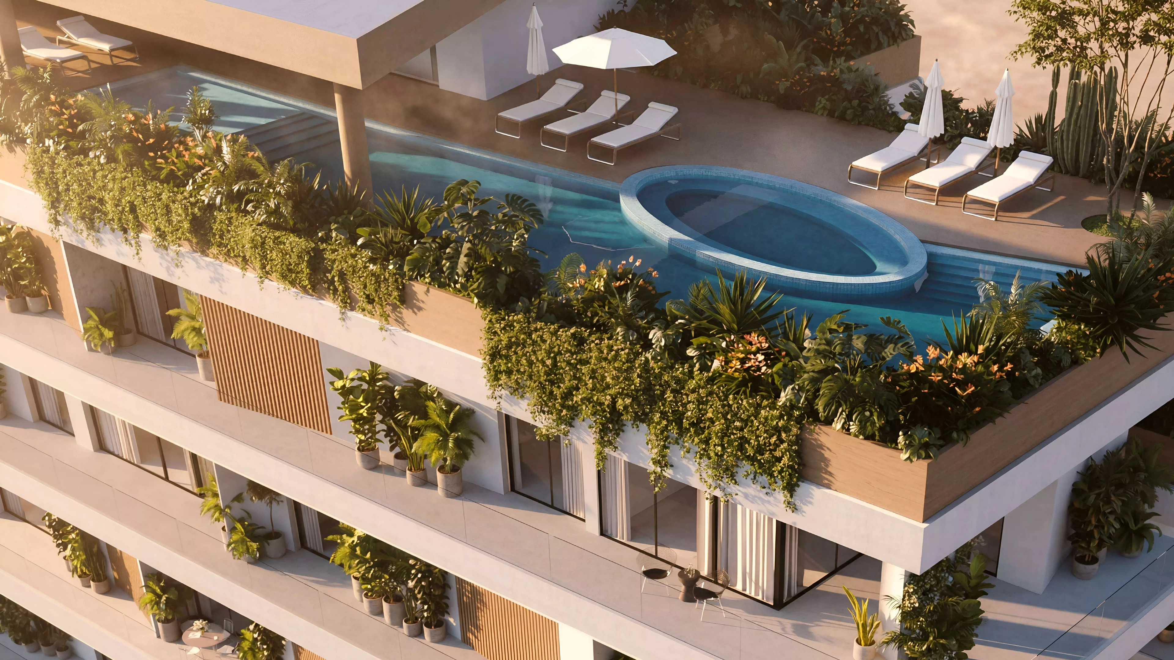 Impressie van Lunaya Terraces, woningen van Zaya in Jebel Ali, Dubai