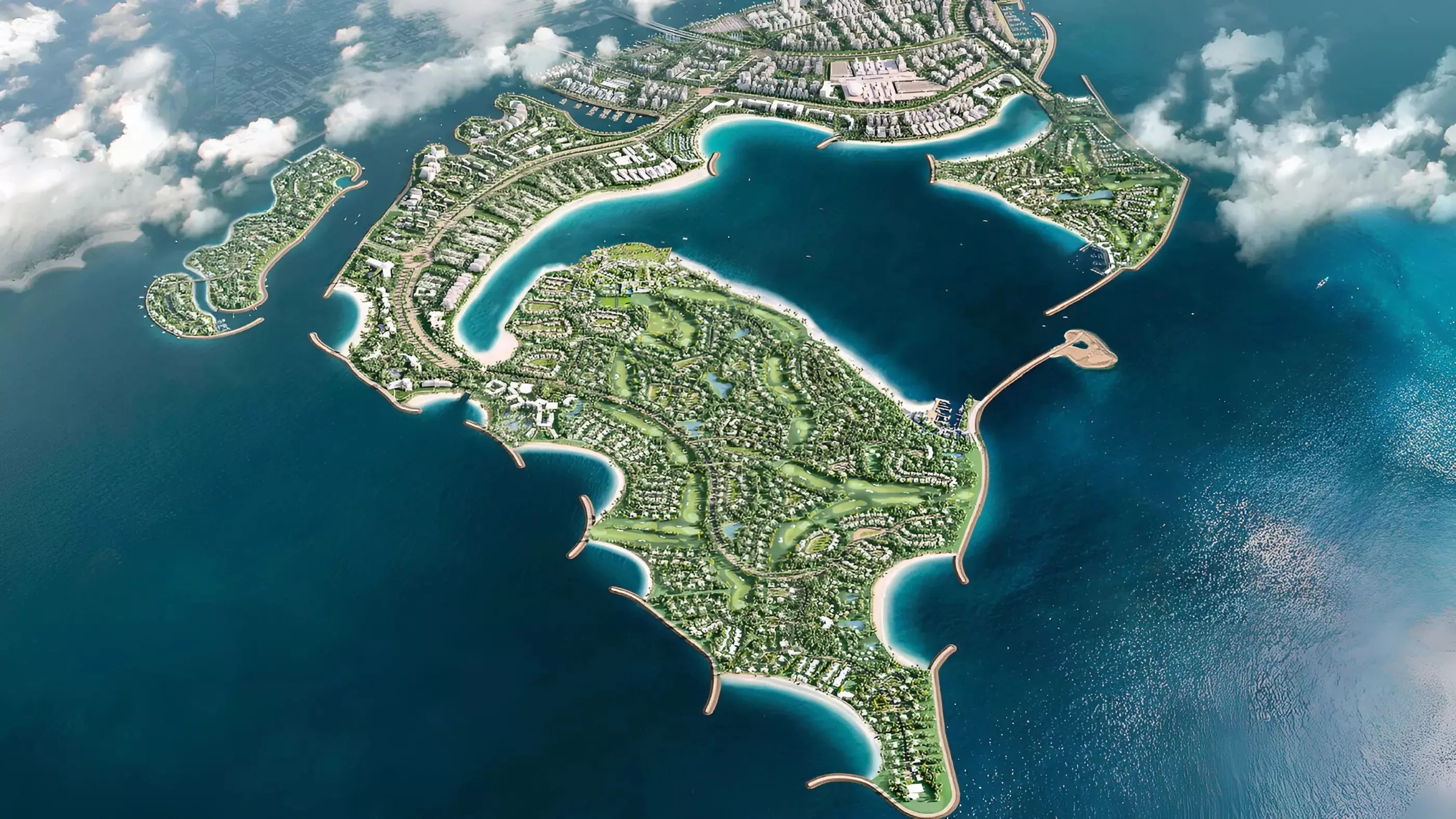Impressie van Antigua, townhouses van Damac Properties in Damac Islands 2, Dubai