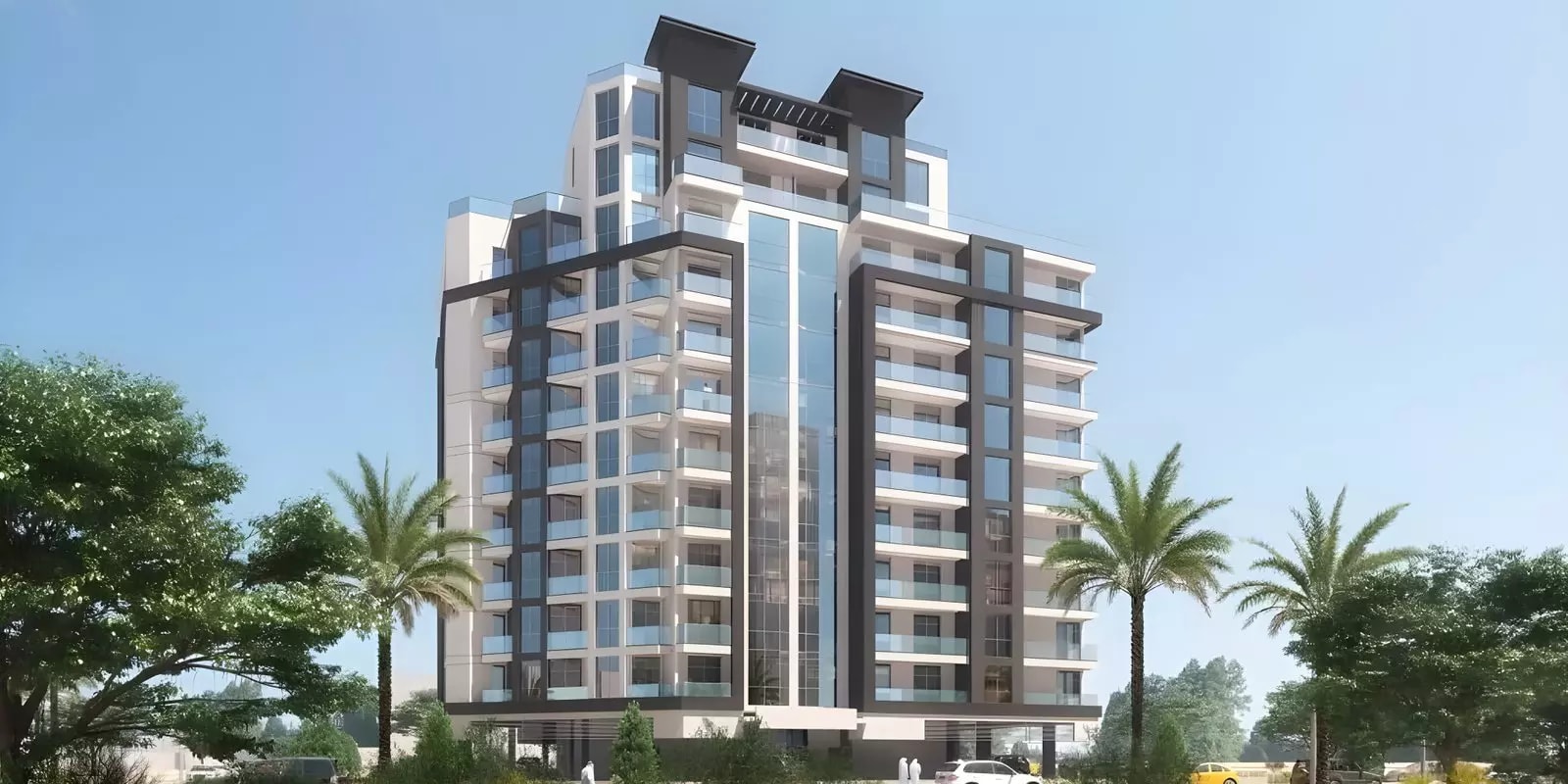 Impressie van Edison House, appartementen van Arabian Gulf Properties in Dubai Land Residence Complex, Dubai