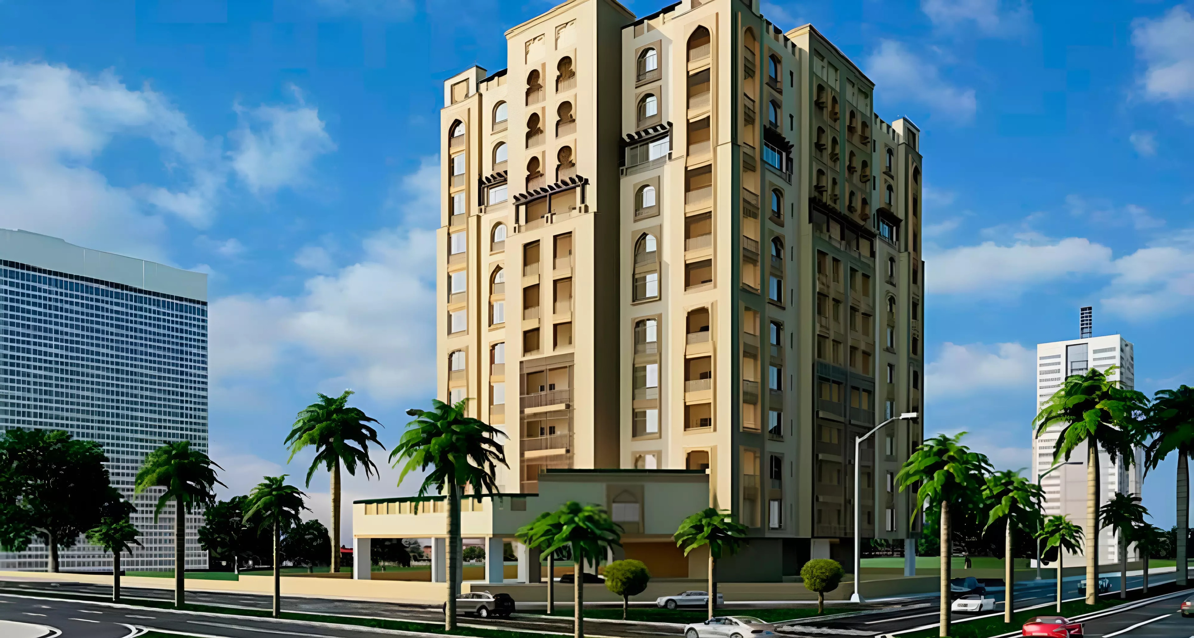 Impressie van Arabian Gate Phase 2 By Time Properties, appartementen van Time Properties in Dubai Land, Dubai