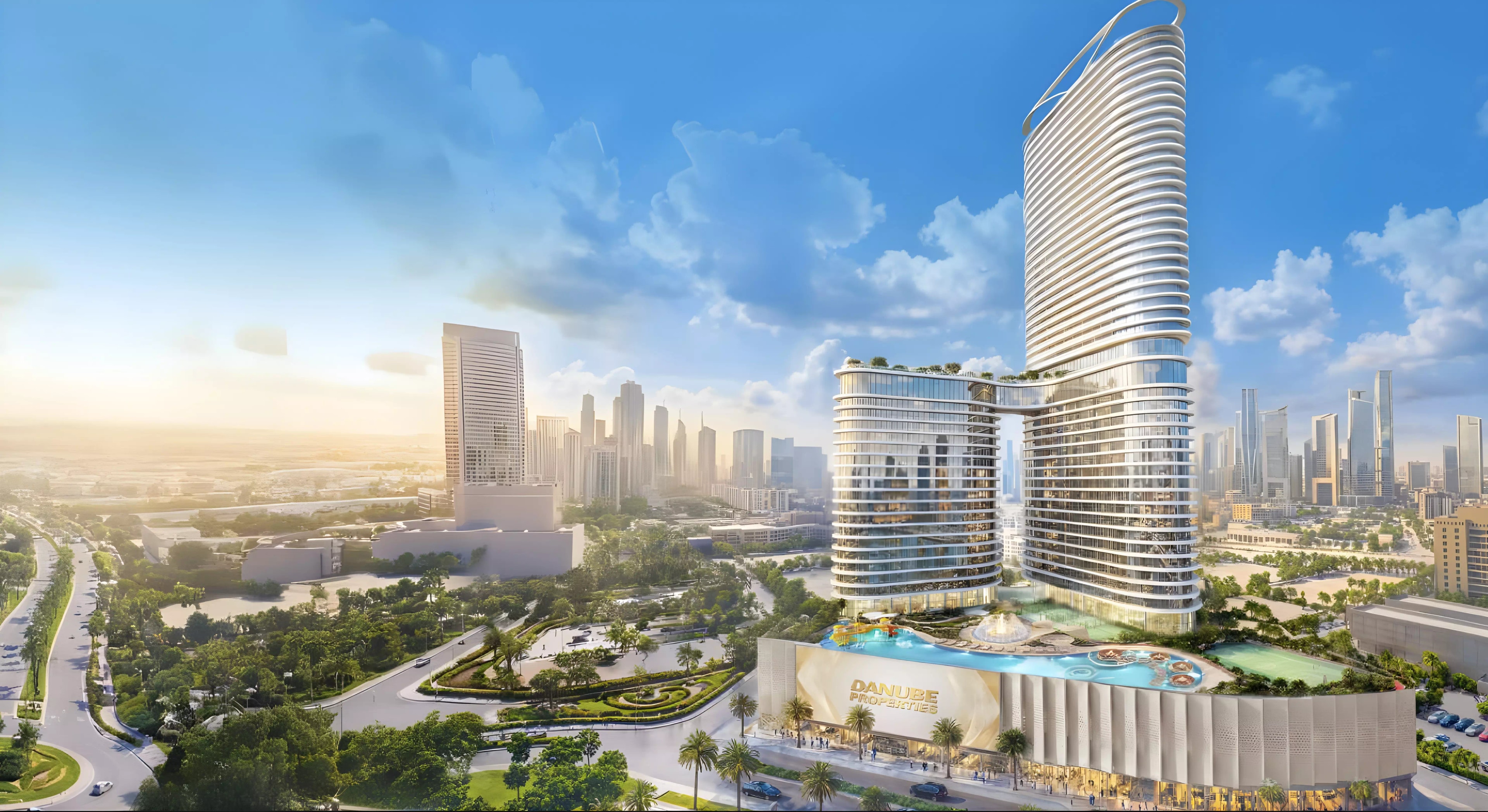 Impressie van Serenz, appartementen van Danube Properties in Jumeirah Village Circle, Dubai