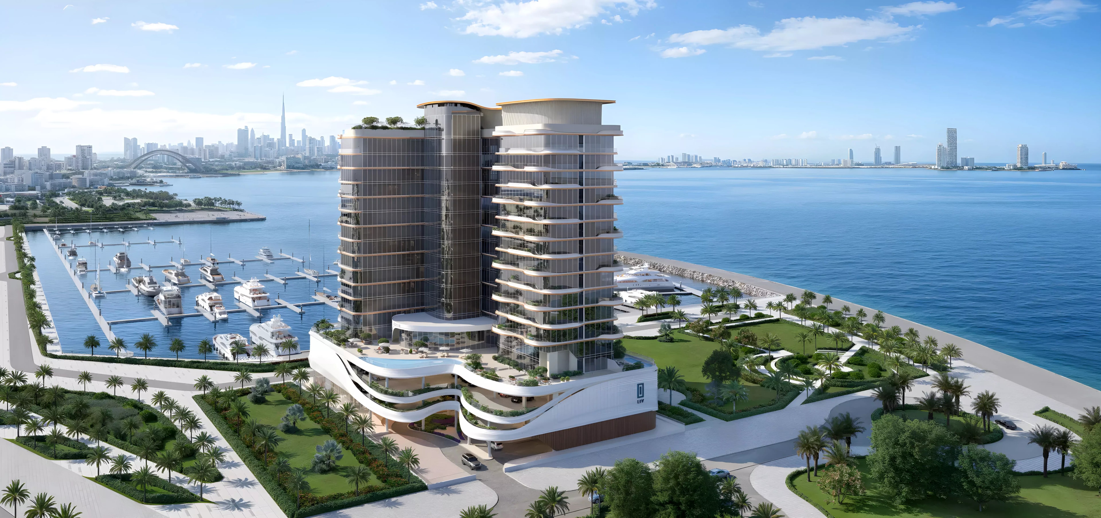 Impressie van LIV Oceanside, woningen van LIV Developers in Dubai Islands, Dubai