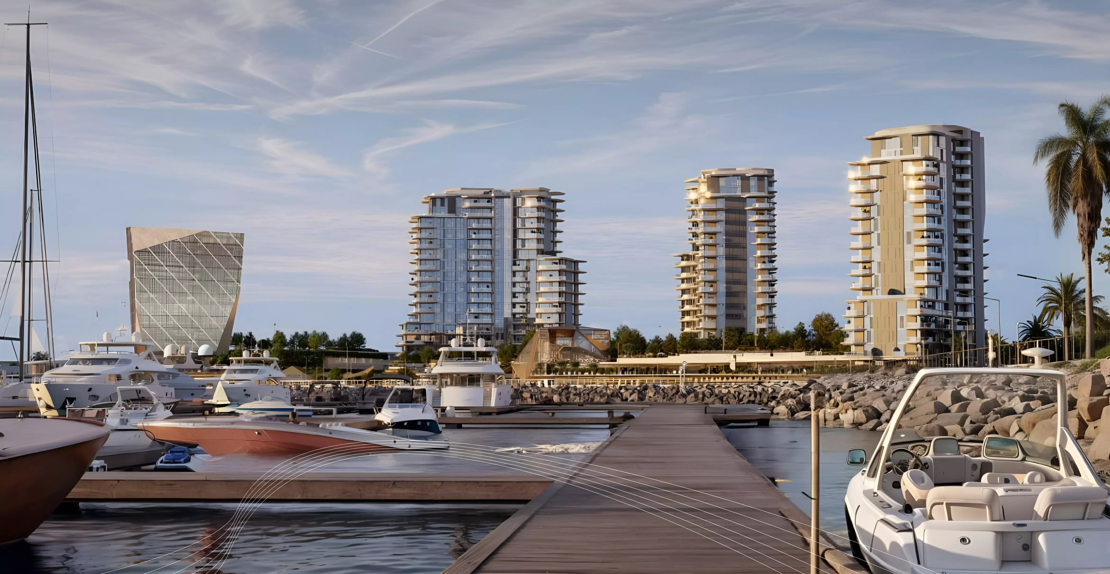 Impressie van Portside Square, woningen van Ellington in Bur Dubai, Dubai