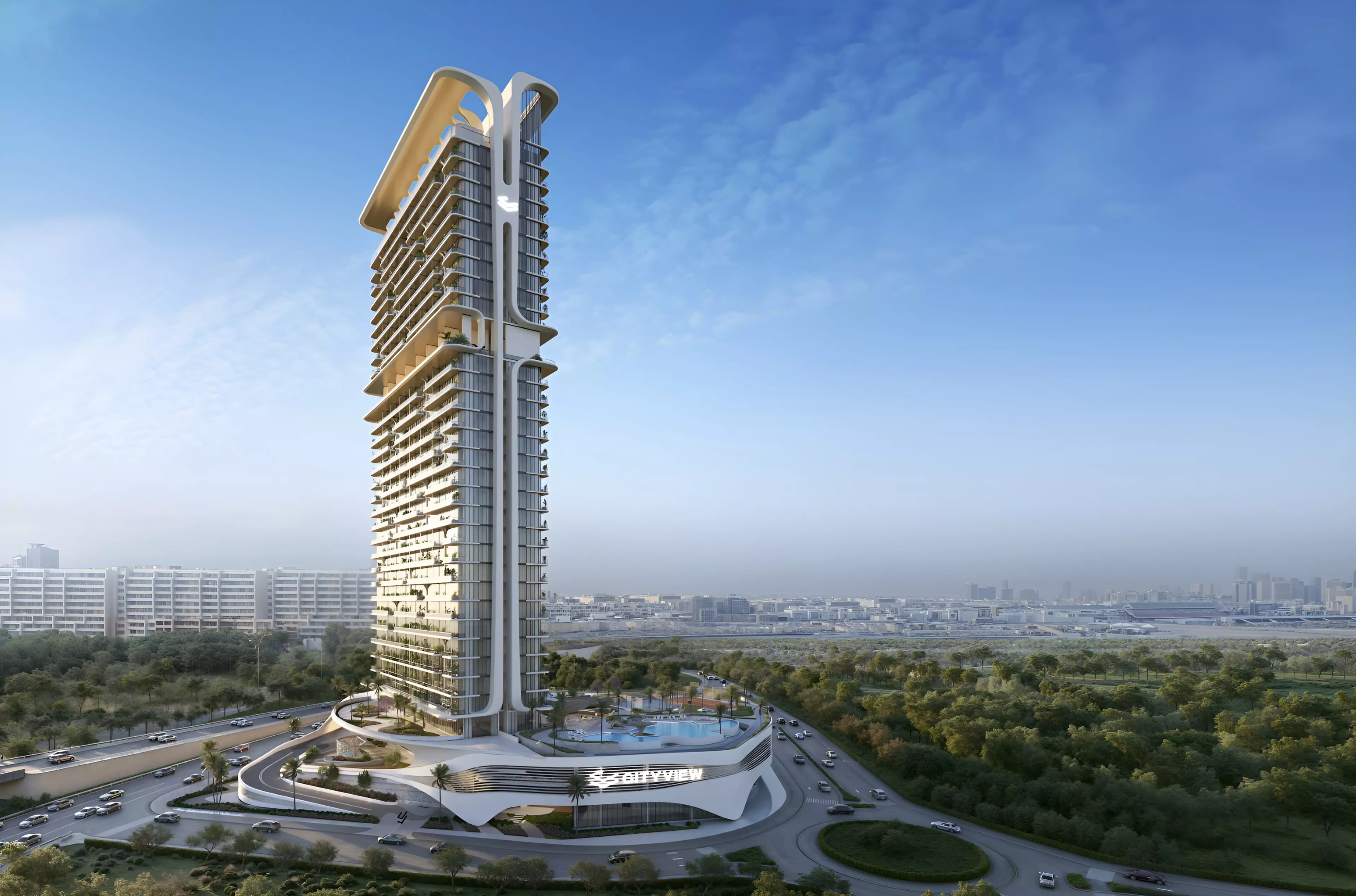 Impressie van Velos Residence, appartementen van CITYVIEW Developments in Motor City, Dubai