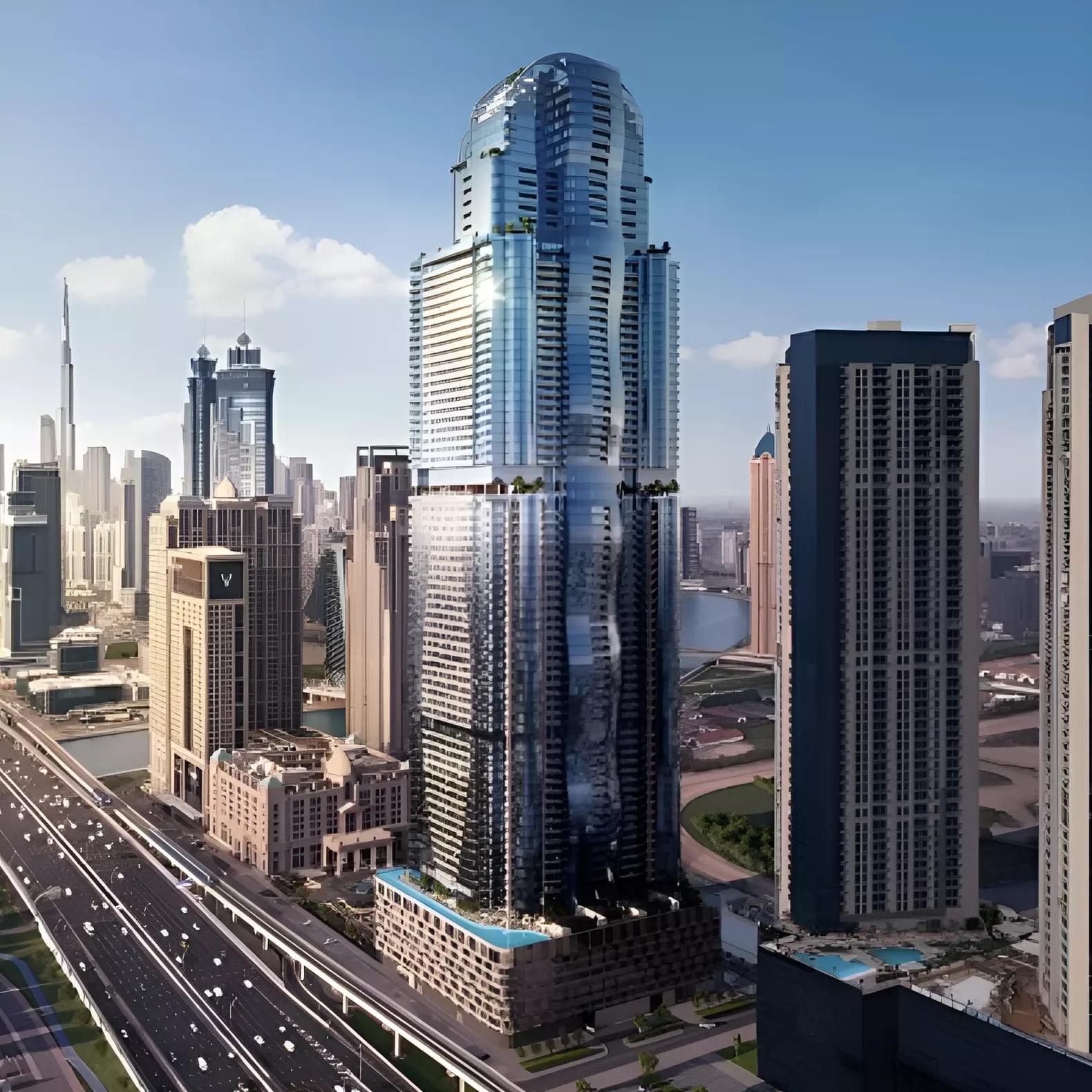 Impressie van Al Habtoor Tower, appartementen van Al Habtoor Group in Business Bay, Dubai