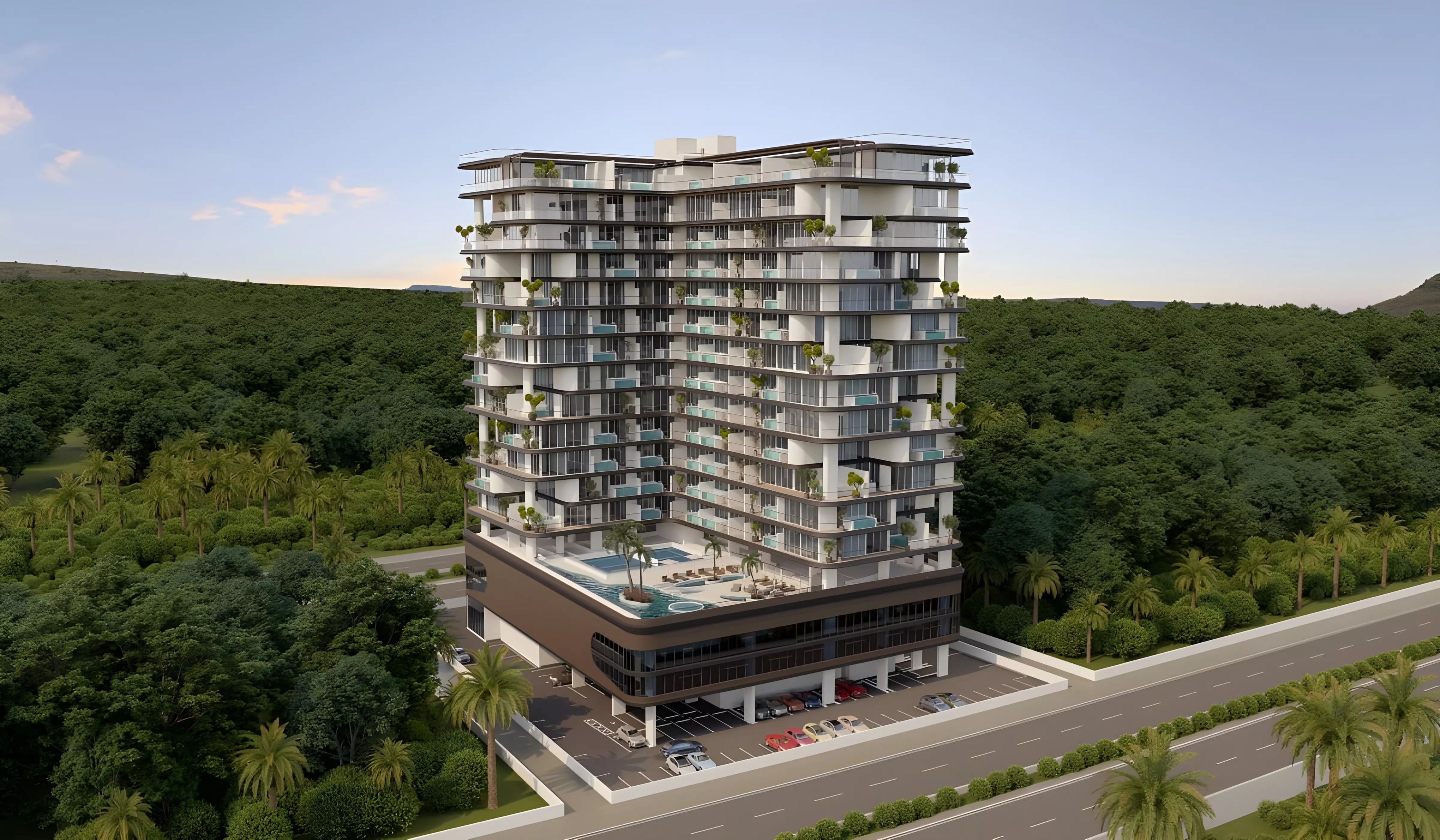 Impressie van Barari Palace, woningen van ARY & MAZ Developments in Majan, Dubai