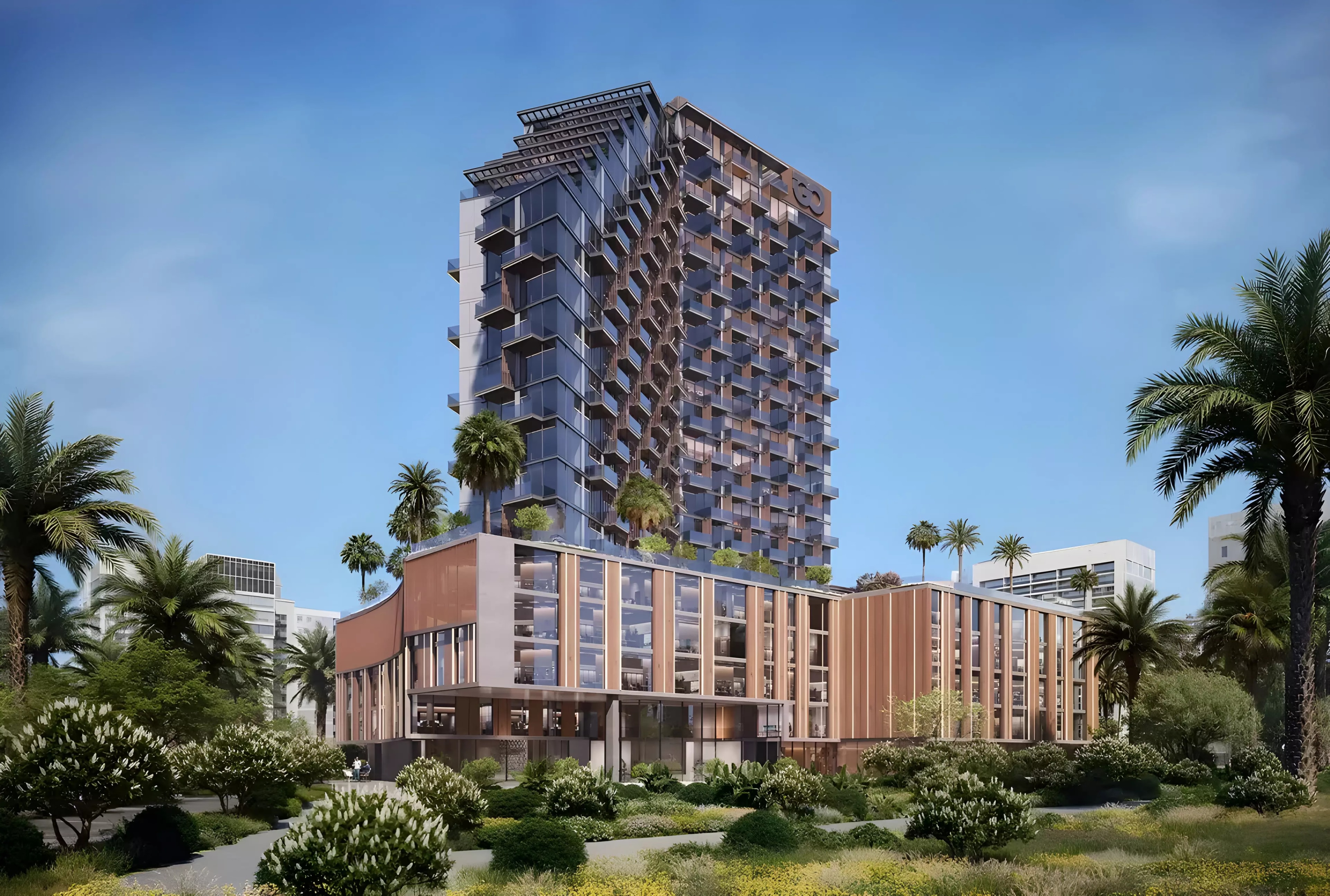 Impressie van The Winslow, woningen van Invest Group Overseas in Meydan, Dubai