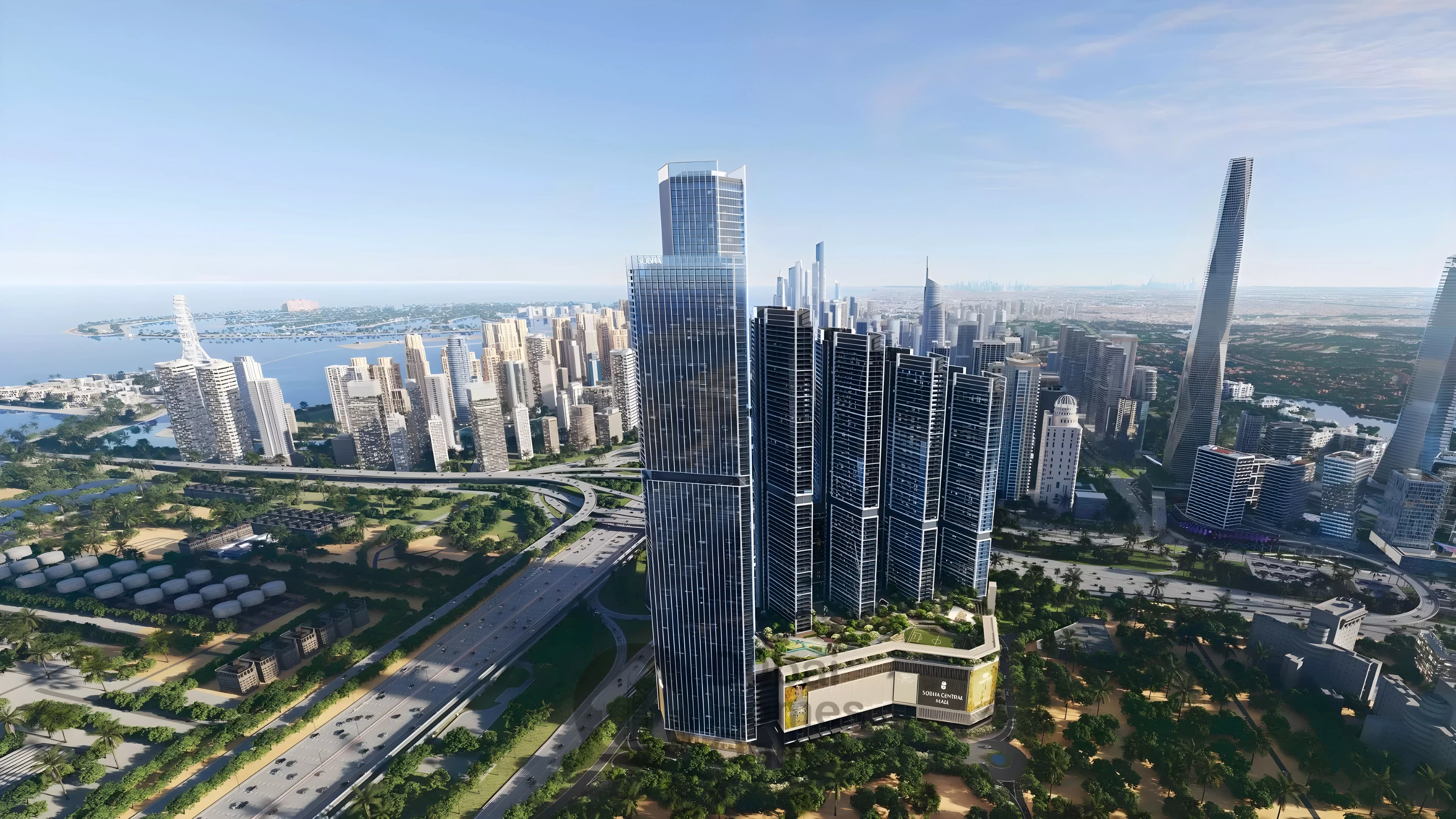 Impressie van The Tranquil, appartementen van Sobha Realty in Sobha Central, Dubai