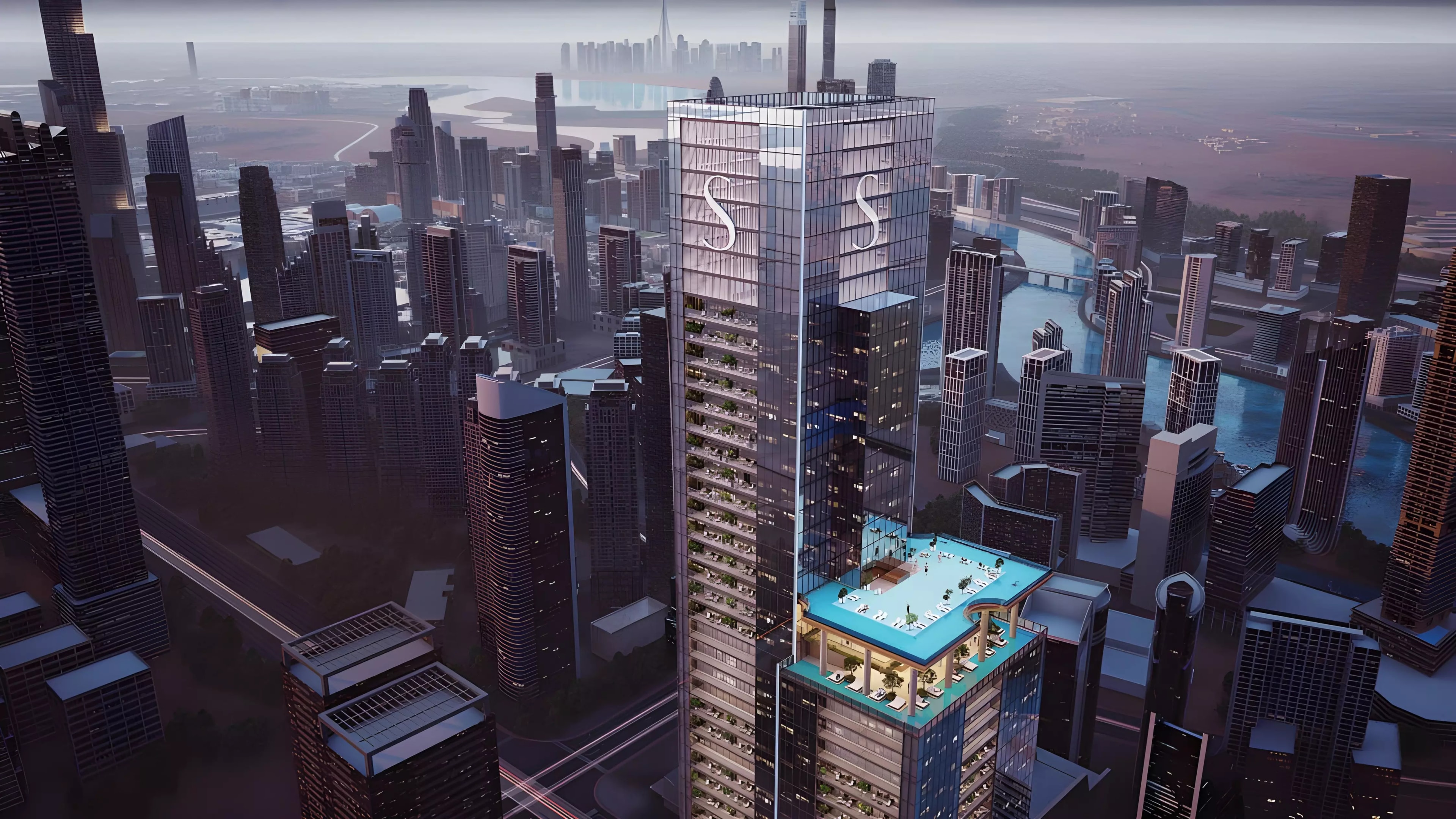 Impressie van Sobha Skyparks, appartementen van Sobha Realty in Business Bay, Dubai