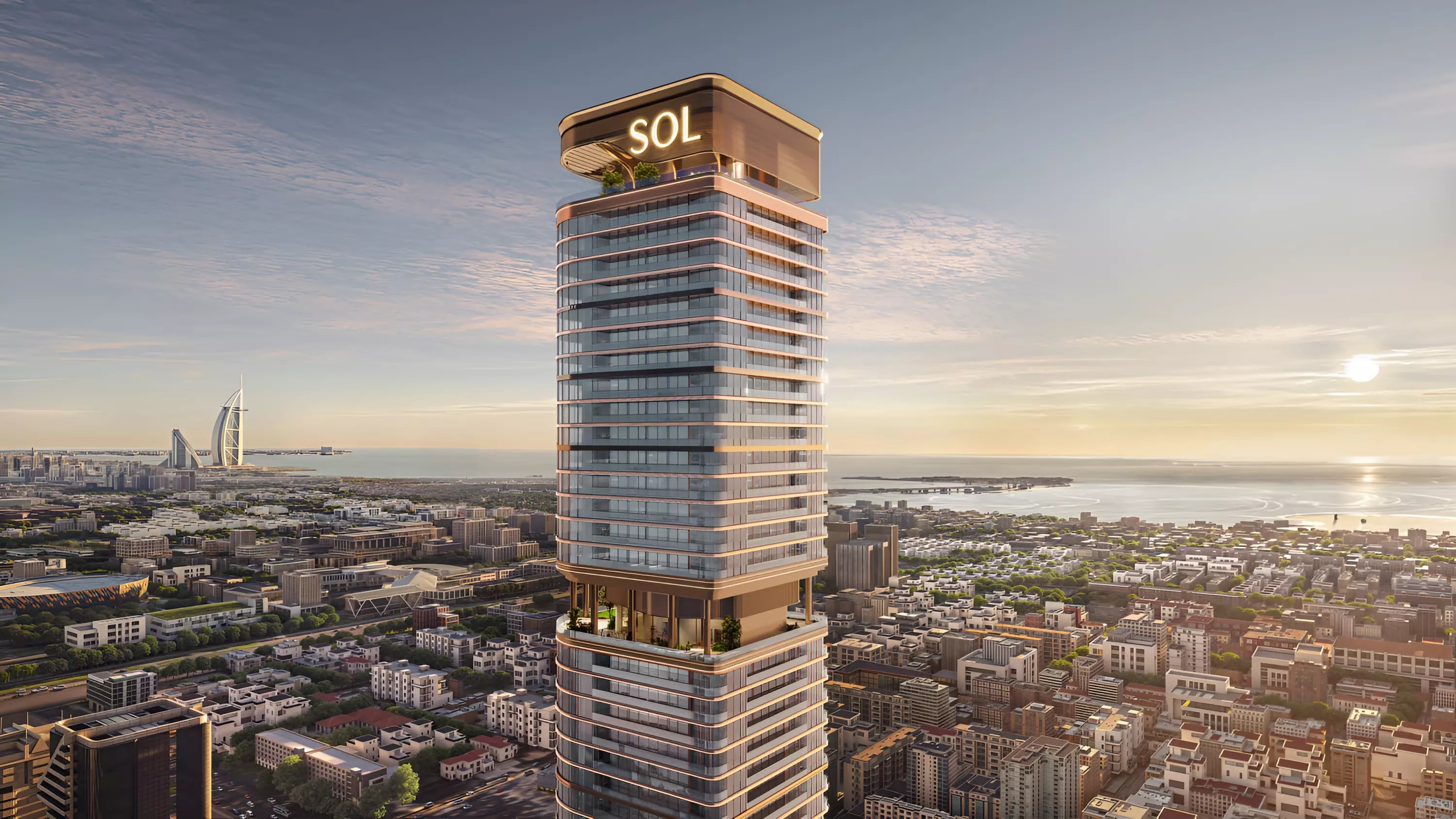 Impressie van Sol Luxe, woningen van Sol Properties in Sheikh Zayed Road, Dubai