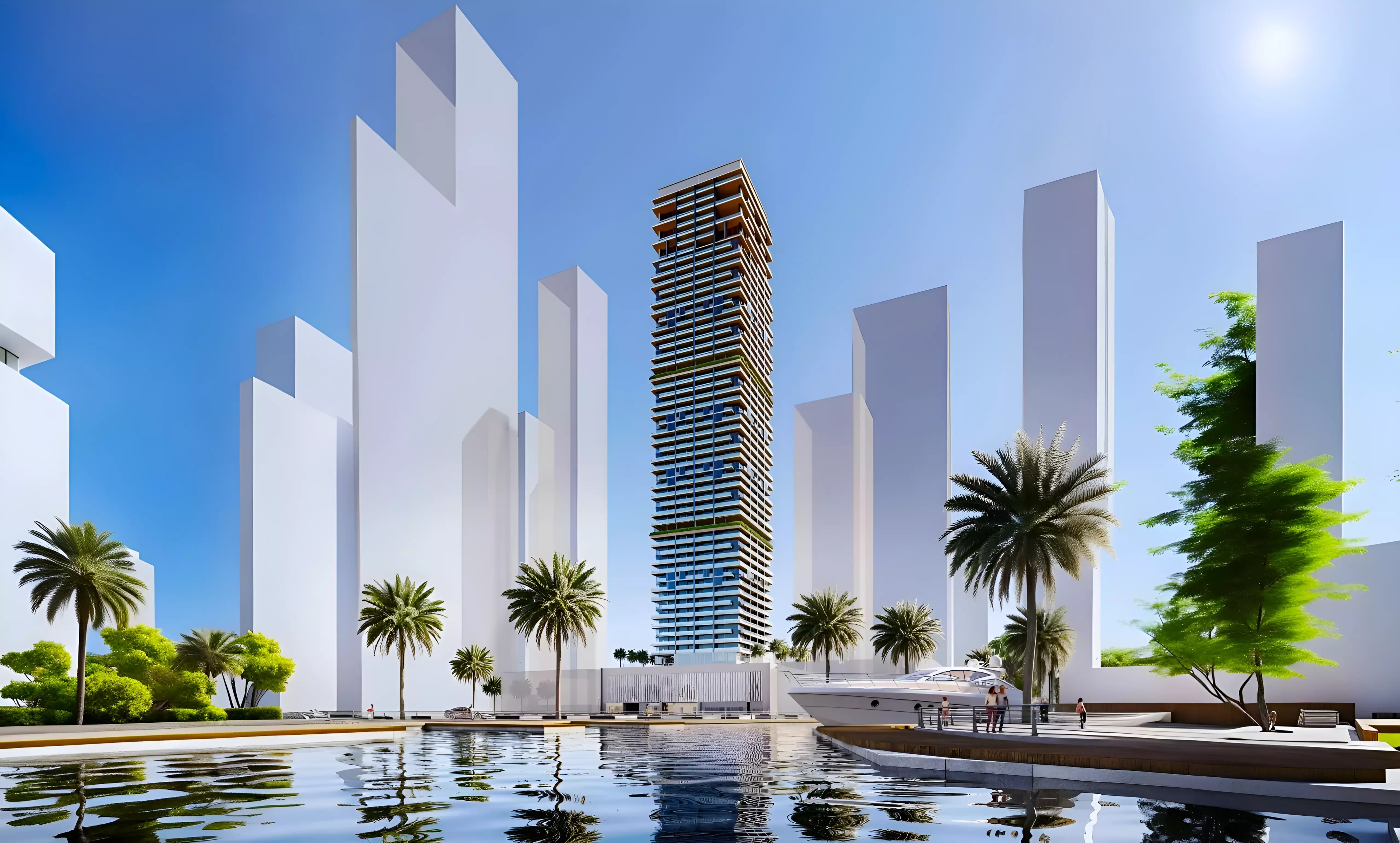 Impressie van Kempinski Marina Residences, woningen van ABA Group in Dubai Marina, Dubai