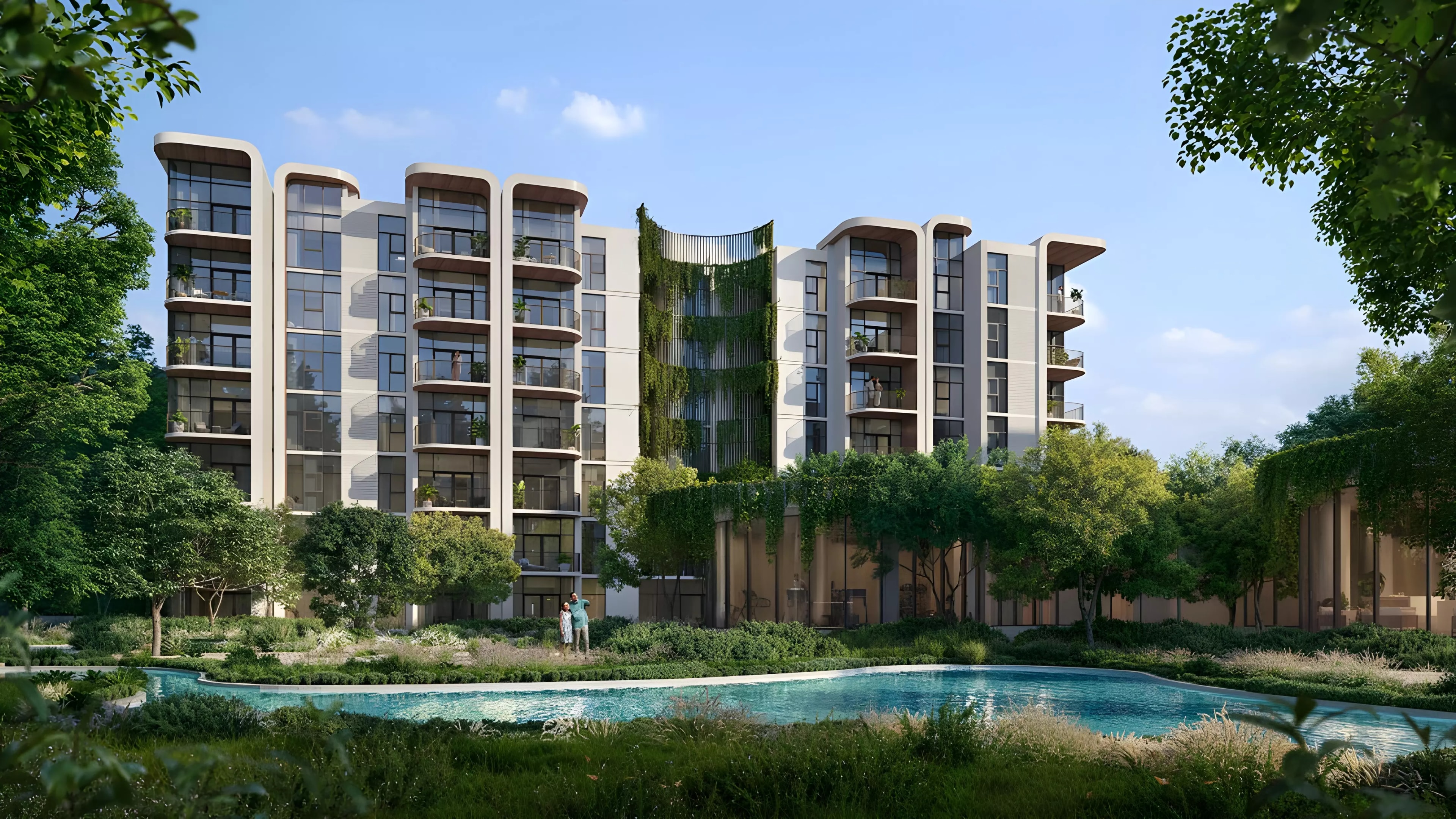 Impressie van Capria West, woningen van Majid Al Futtaim in Ghaf Woods, Dubai