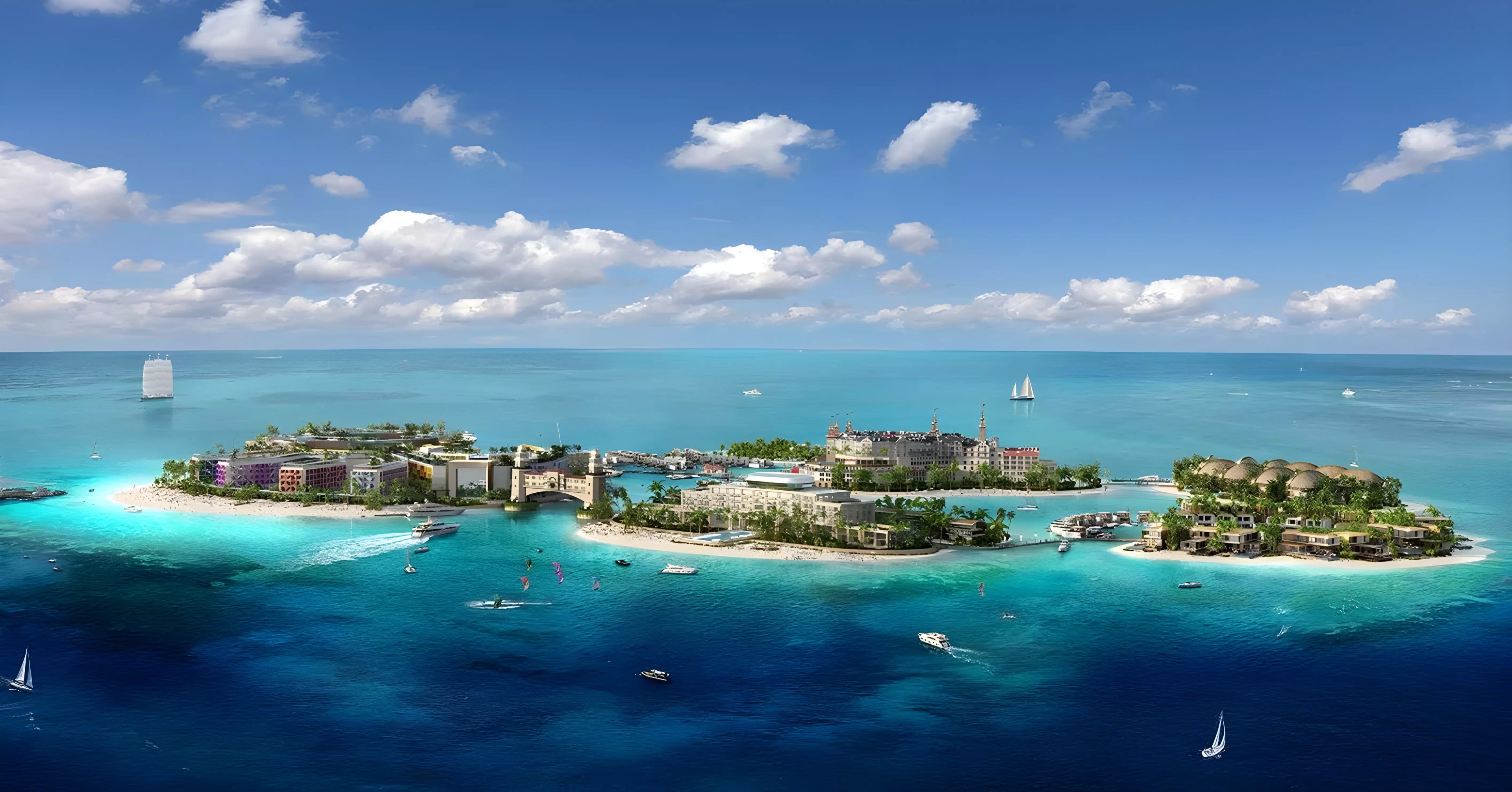 Impressie van Portofino Hotel, appartementen van The Heart of Europe in The World Islands, Dubai