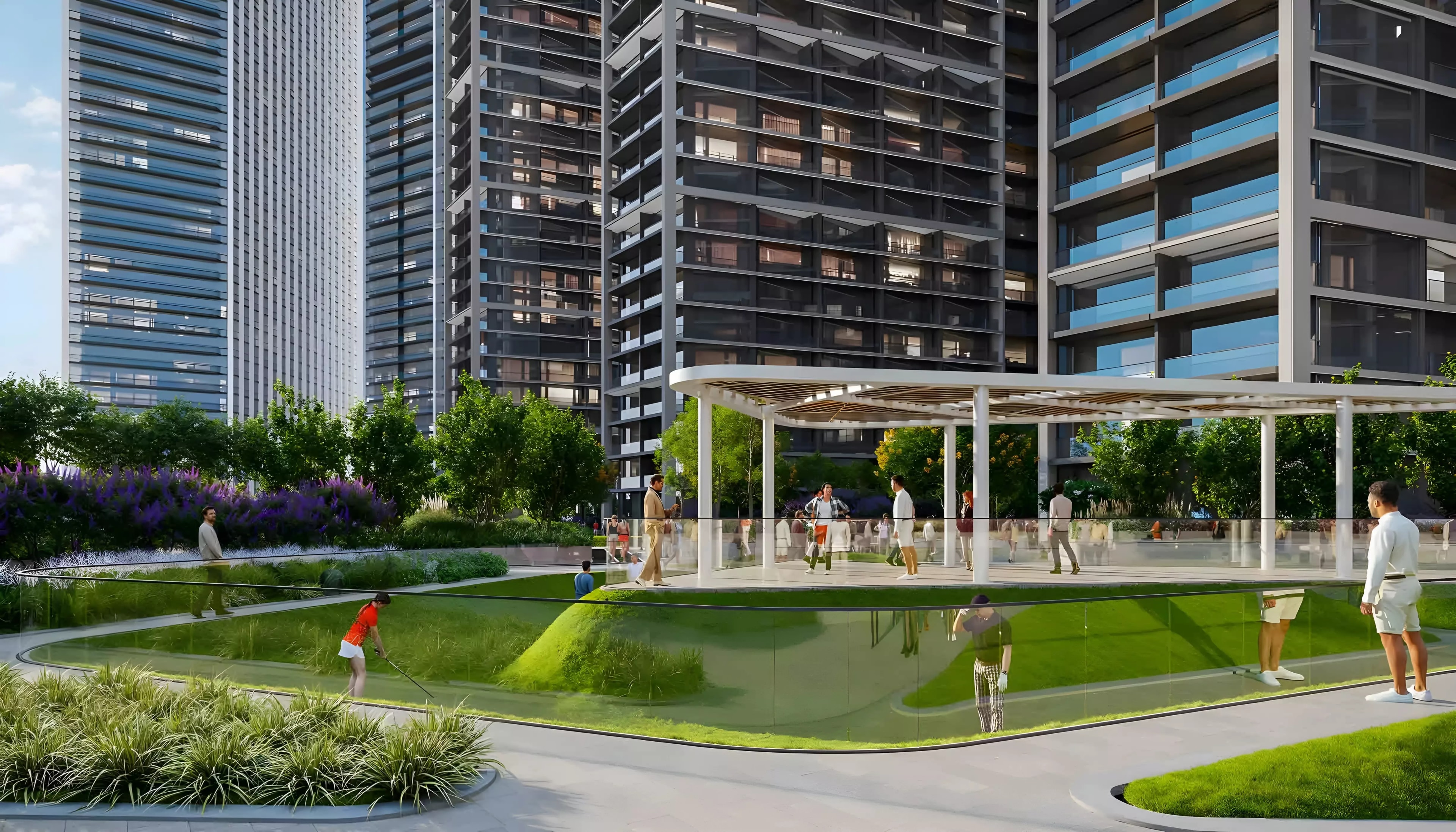 Impressie van The Serene, appartementen van Sobha Realty in Sobha Central, Dubai