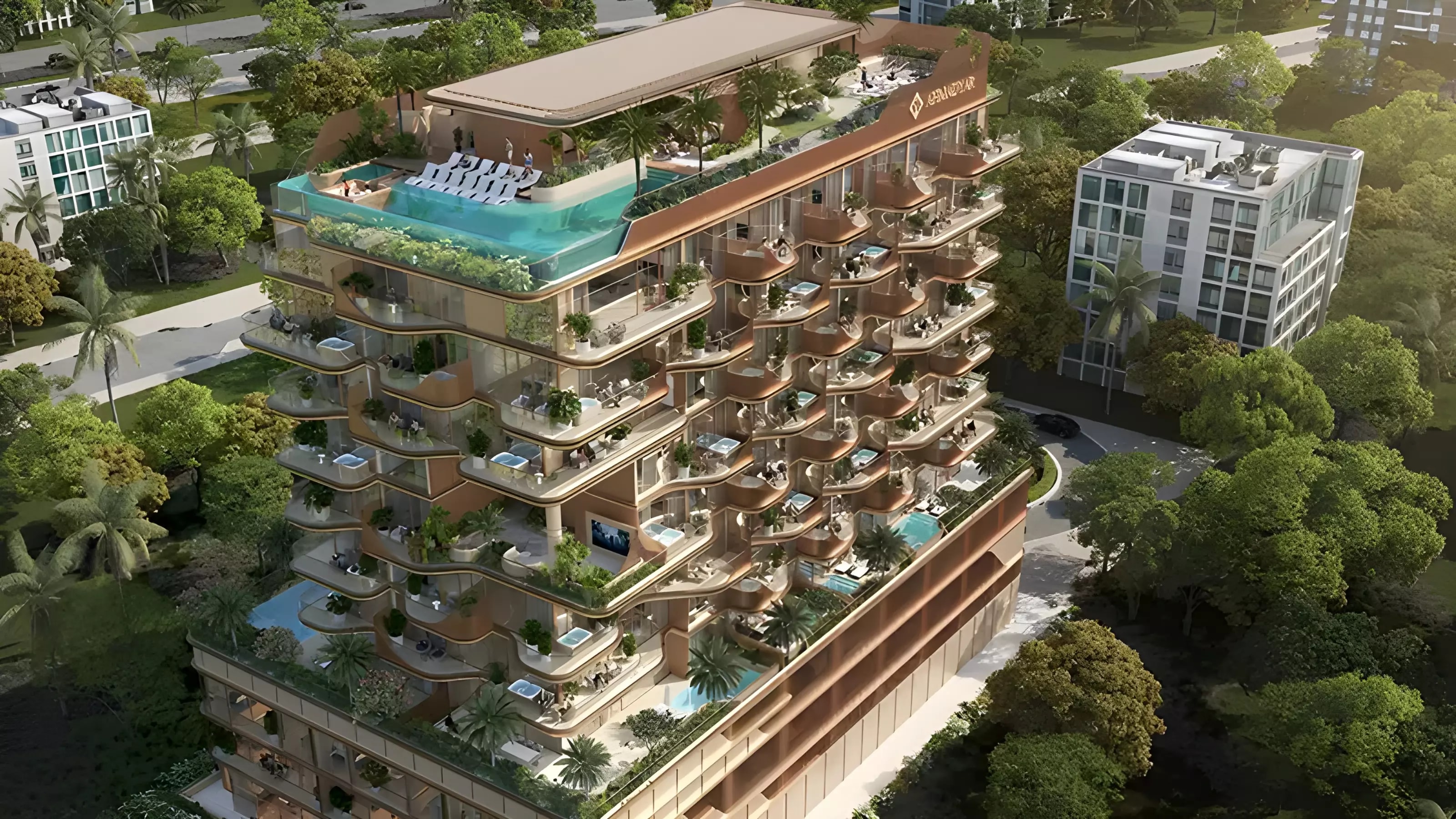 Impressie van Vestoria Bay, woningen van Ahmadyar Developments in Dubai Islands, Dubai