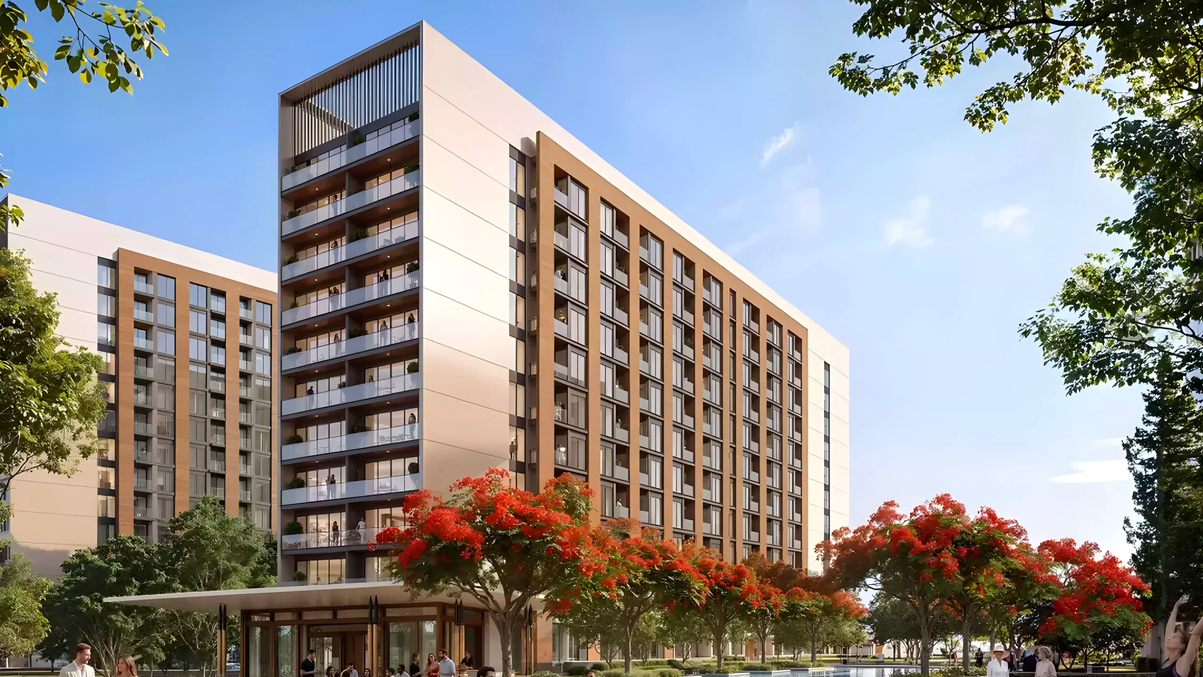 Impressie van The Woods Elysian, appartementen van Sobha Realty in Sobha Sanctuary, Dubai