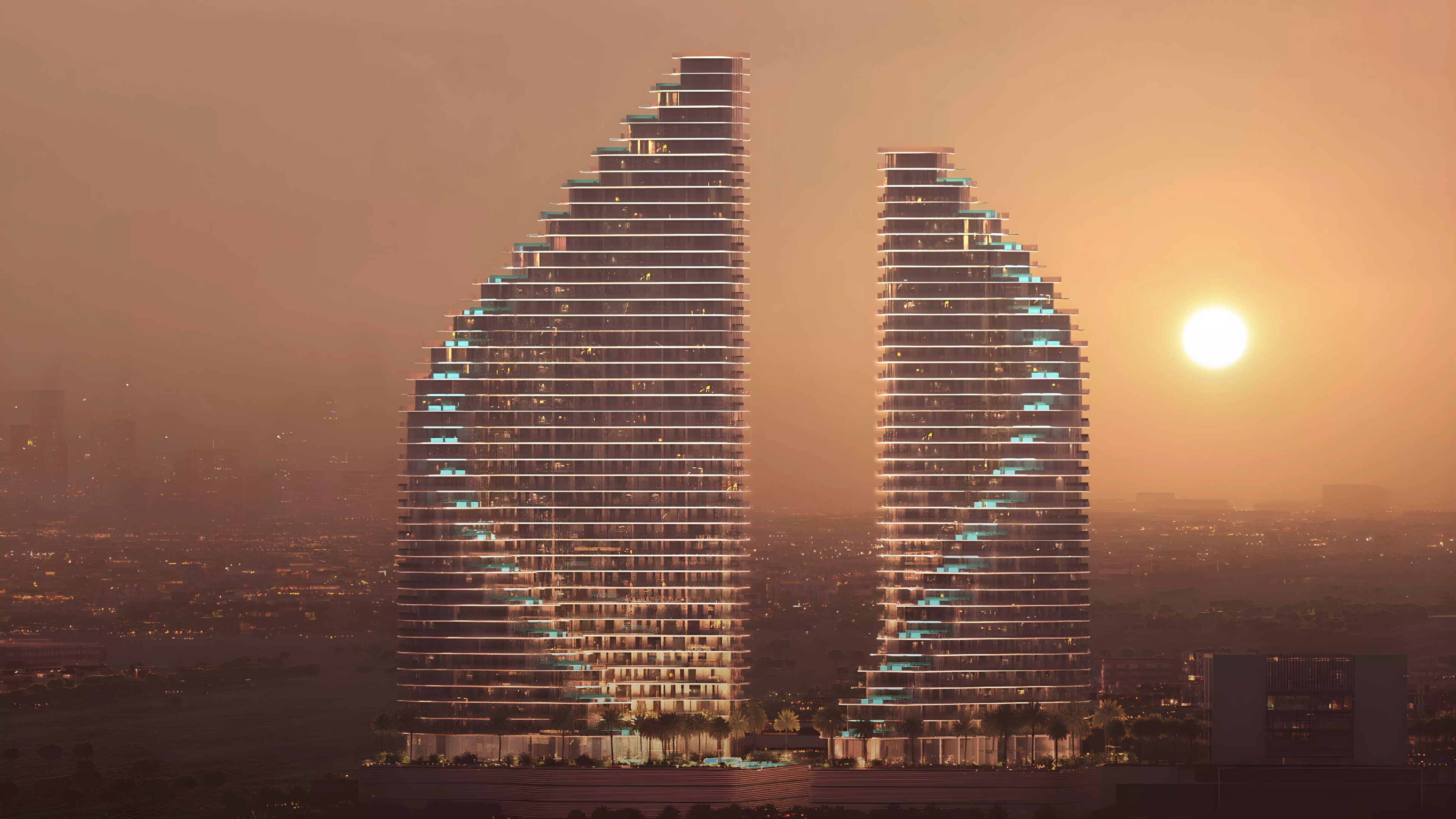 Impressie van Binghatti Flare 01, appartementen van Binghatti Developers in Jumeirah Village Triangle, Dubai