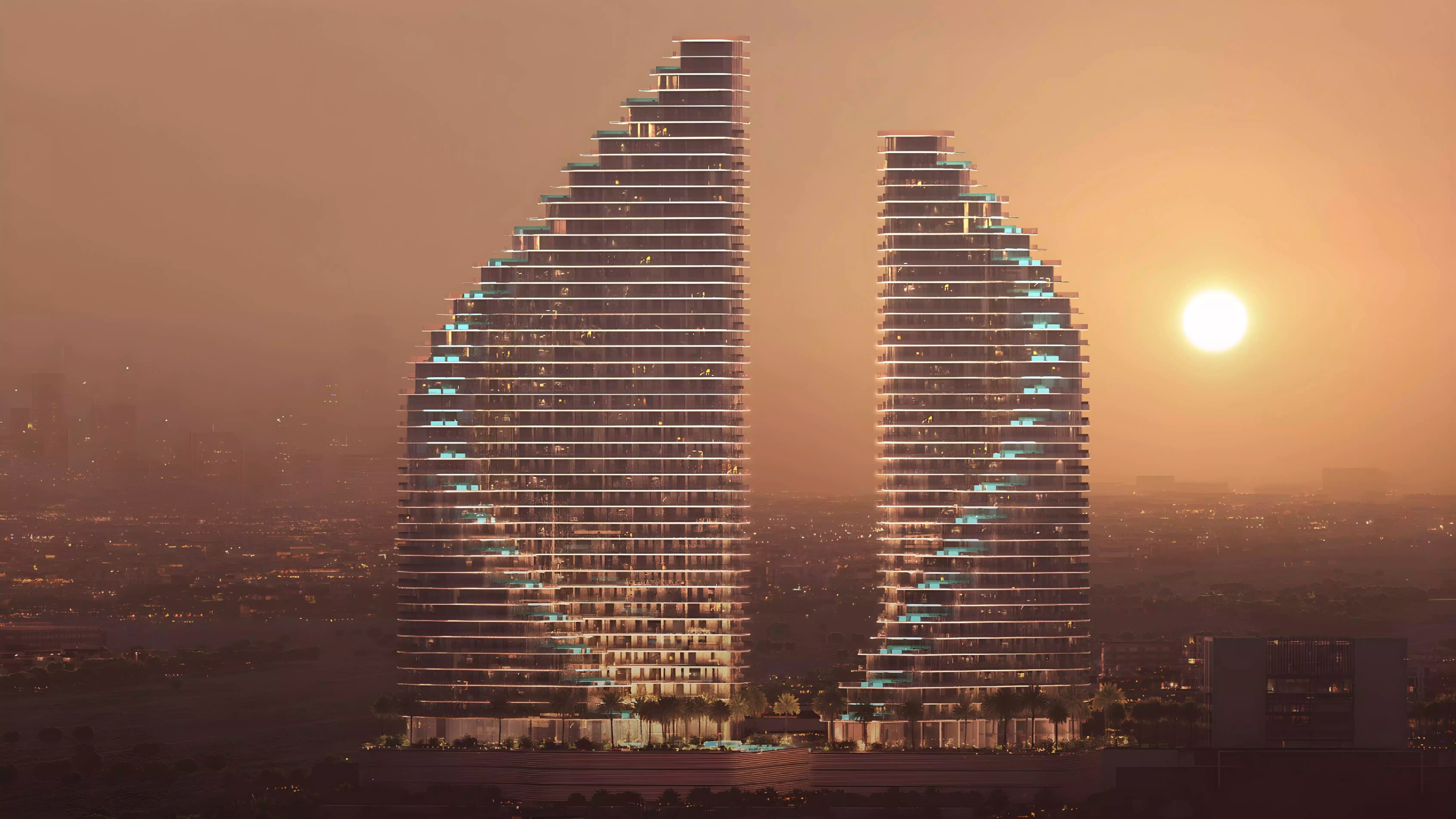 Impressie van Binghatti Flare 02, appartementen van Binghatti Developers in Jumeirah Village Triangle, Dubai