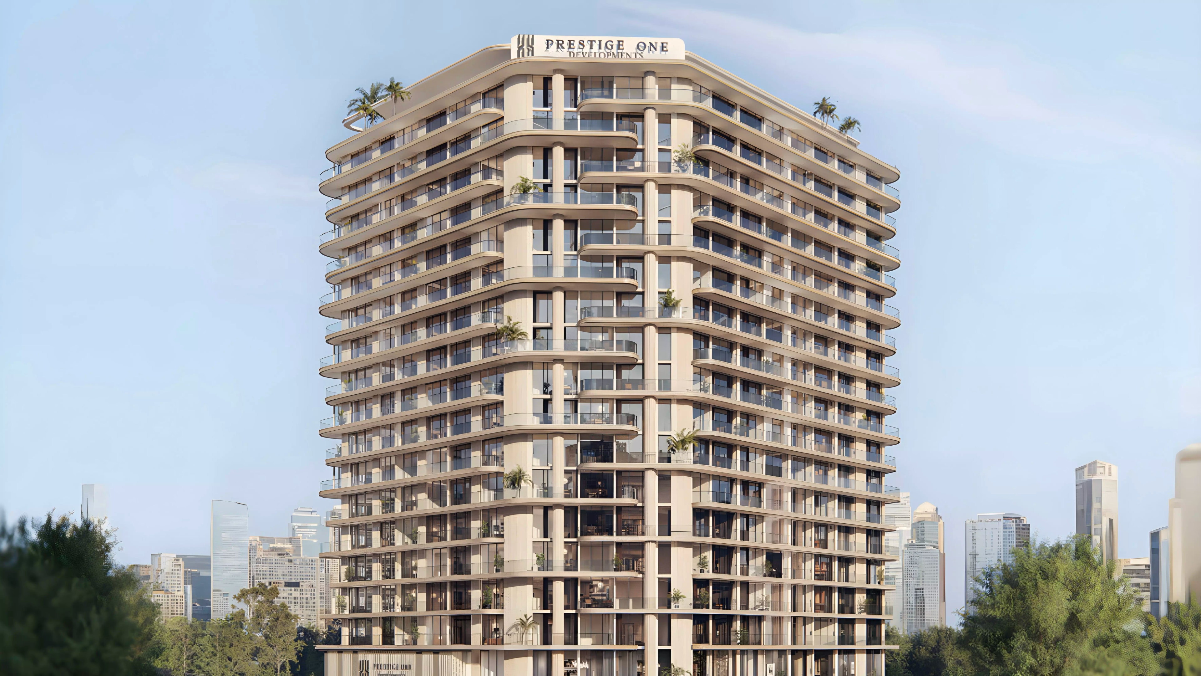 Impressie van The Boulevard, appartementen van Prestige One Developments in Dubai Land Residence Complex, Dubai