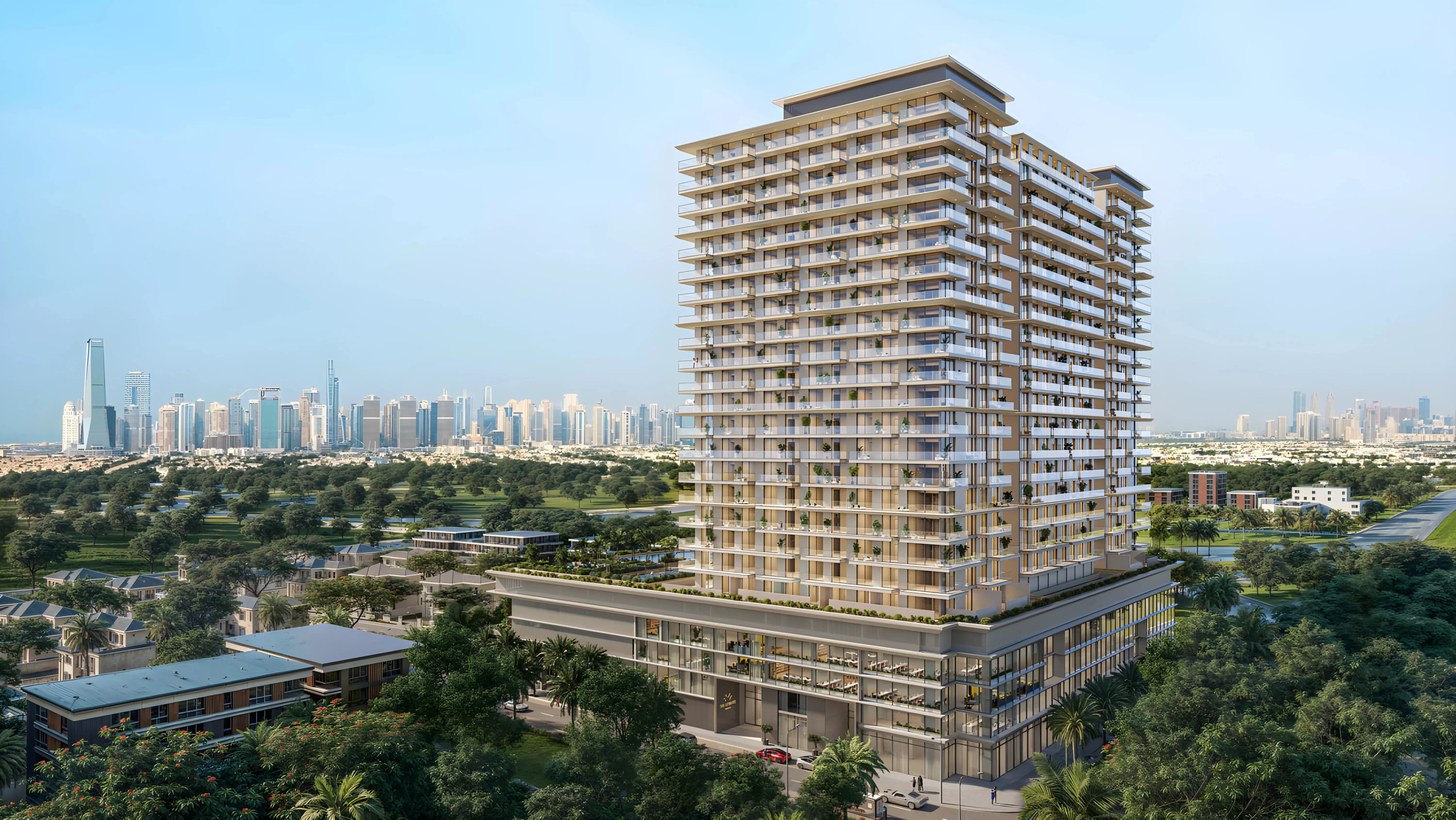 Impressie van Sol Levante, appartementen van Sol Properties in Jumeirah Village Triangle, Dubai