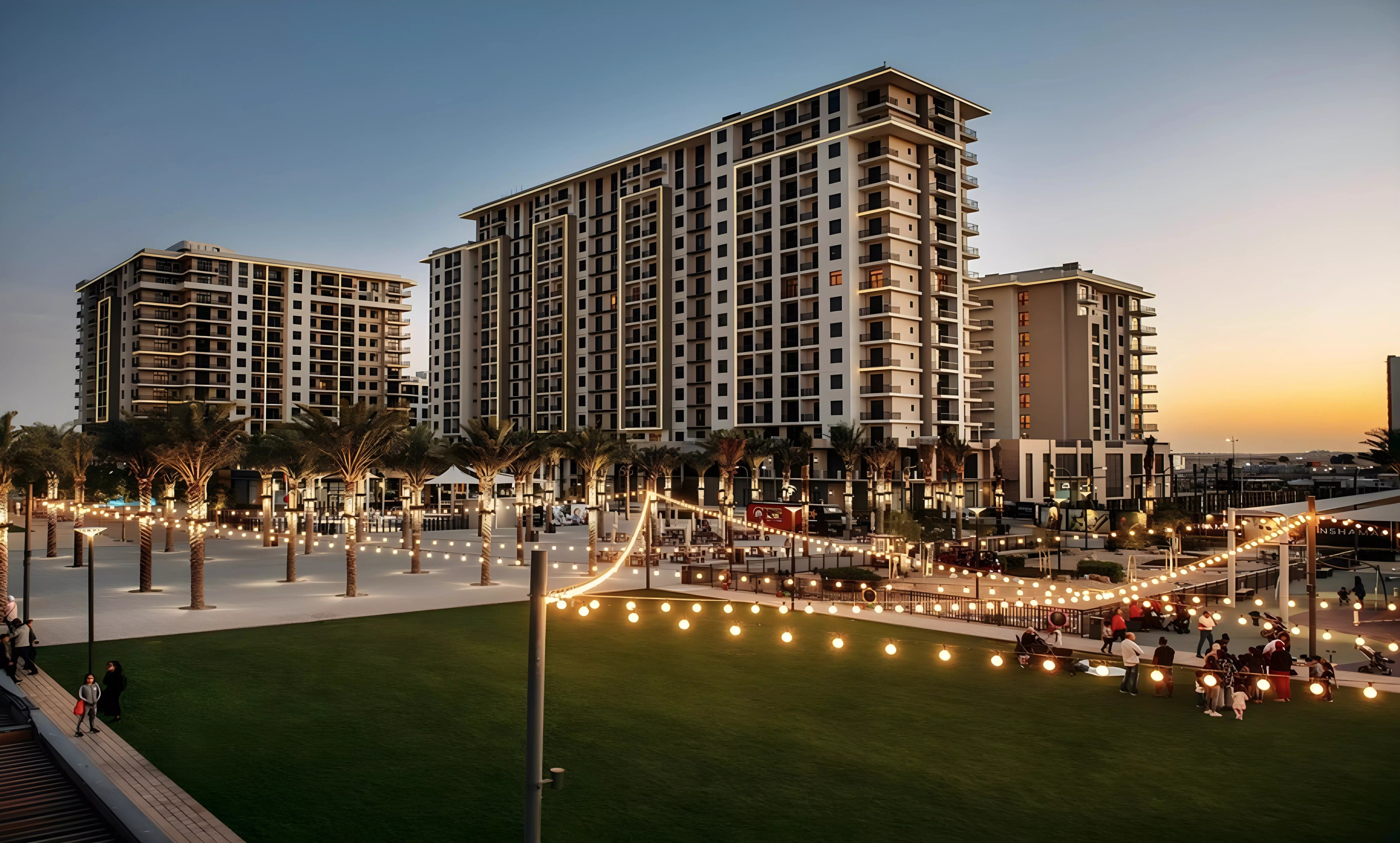Impressie van Olbia, woningen van Nshama in Town Square, Dubai