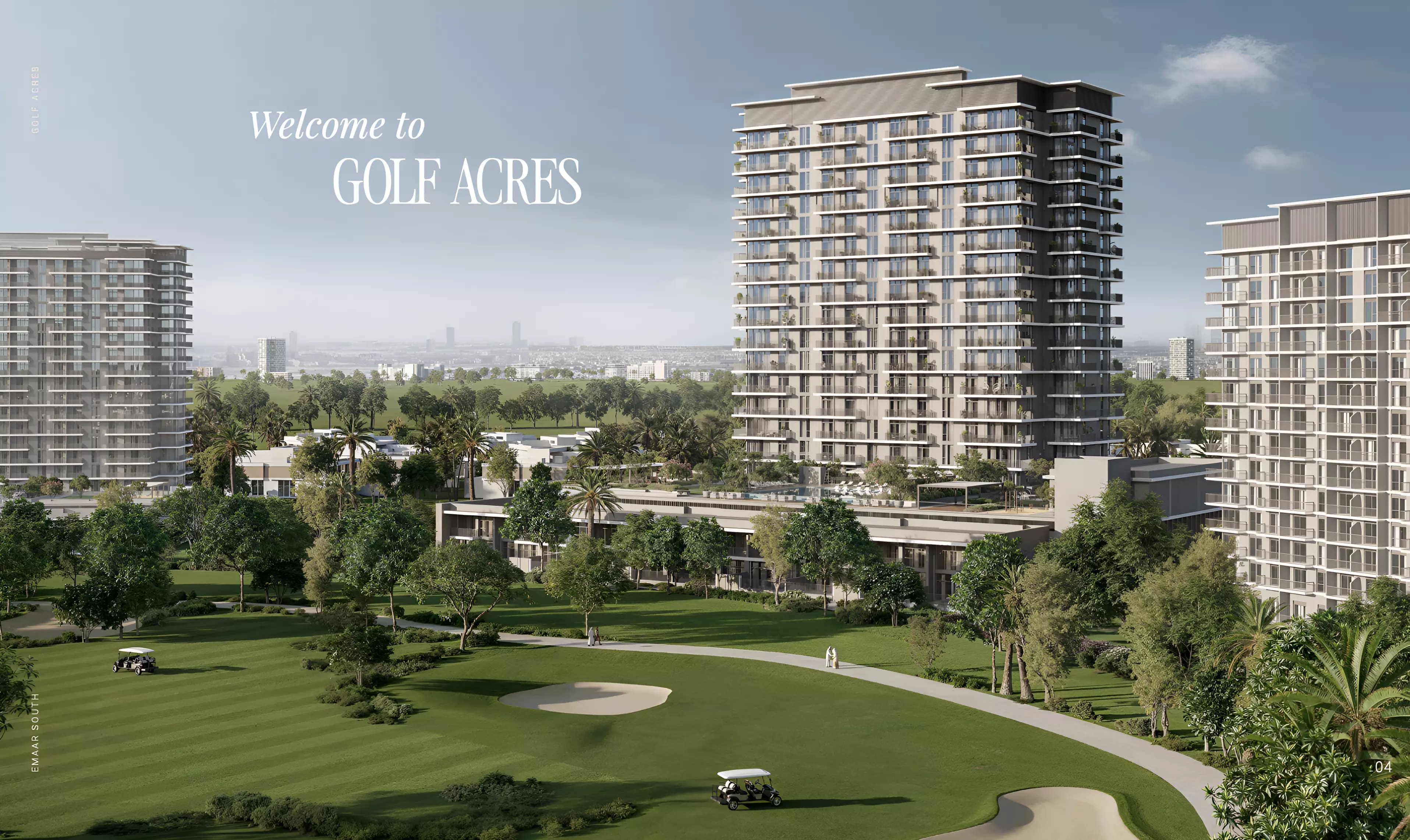 Impressie van Golf Acres, woningen van Emaar Properties in Emaar South, Dubai