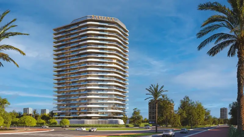 Impressie van Samana Parkville, appartementen van Samana Developers in Dubai Land Residence Complex, Dubai
