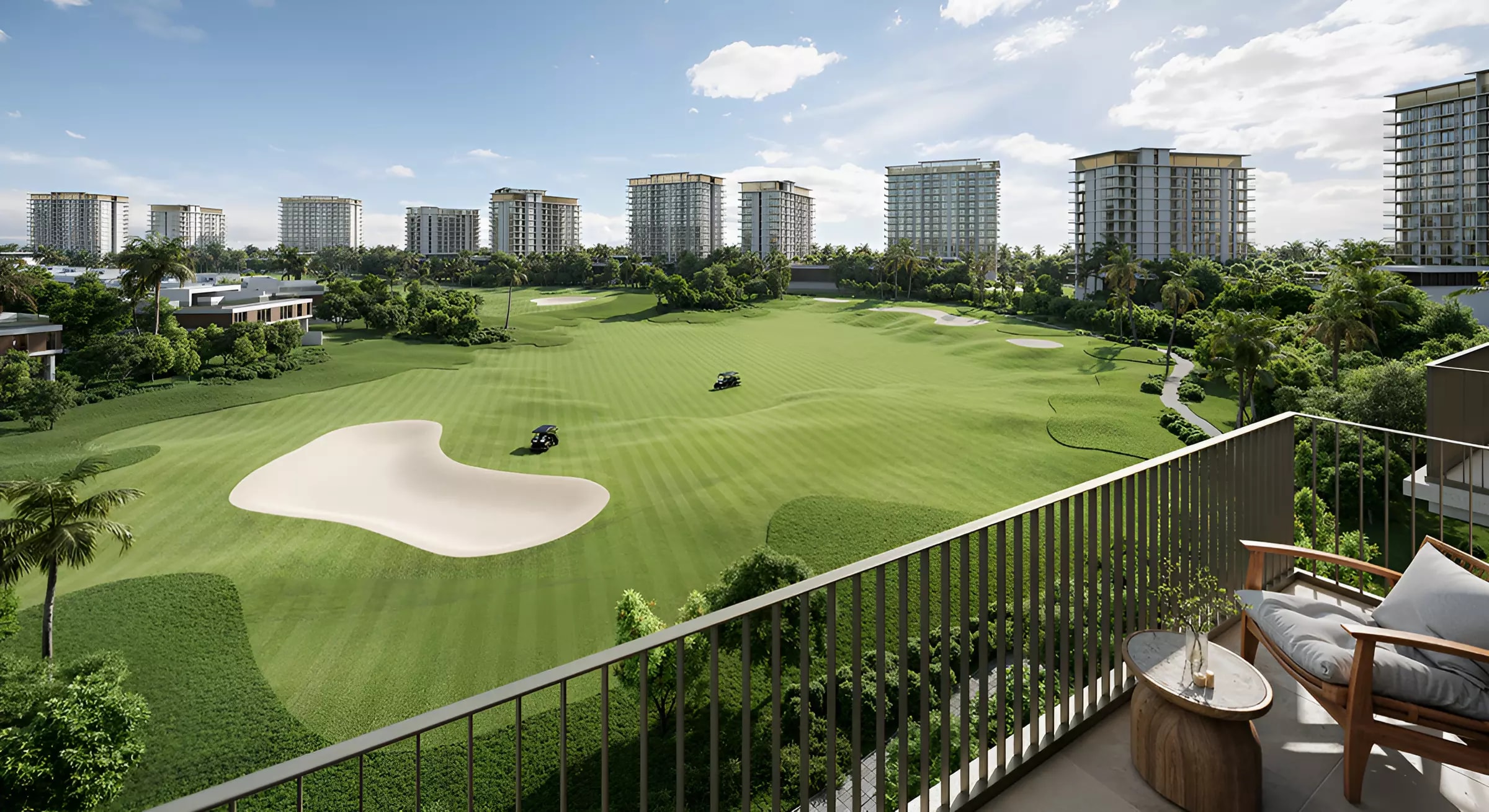 Impressie van Golf Dale, woningen van Emaar Properties in Emaar South, Dubai