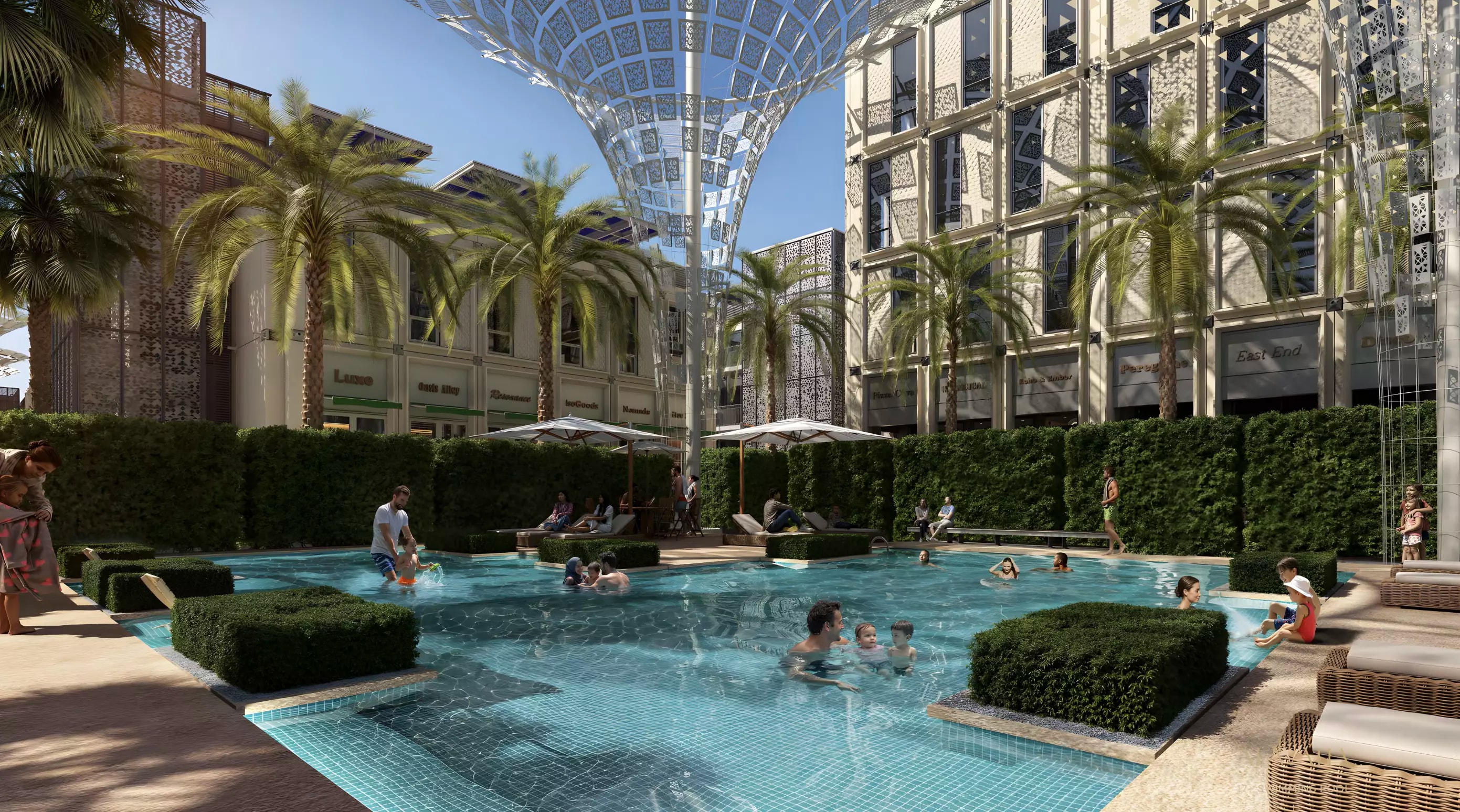 Impressie van Al Waha Residences, woningen van Expo City Dubai in Expo City, Dubai