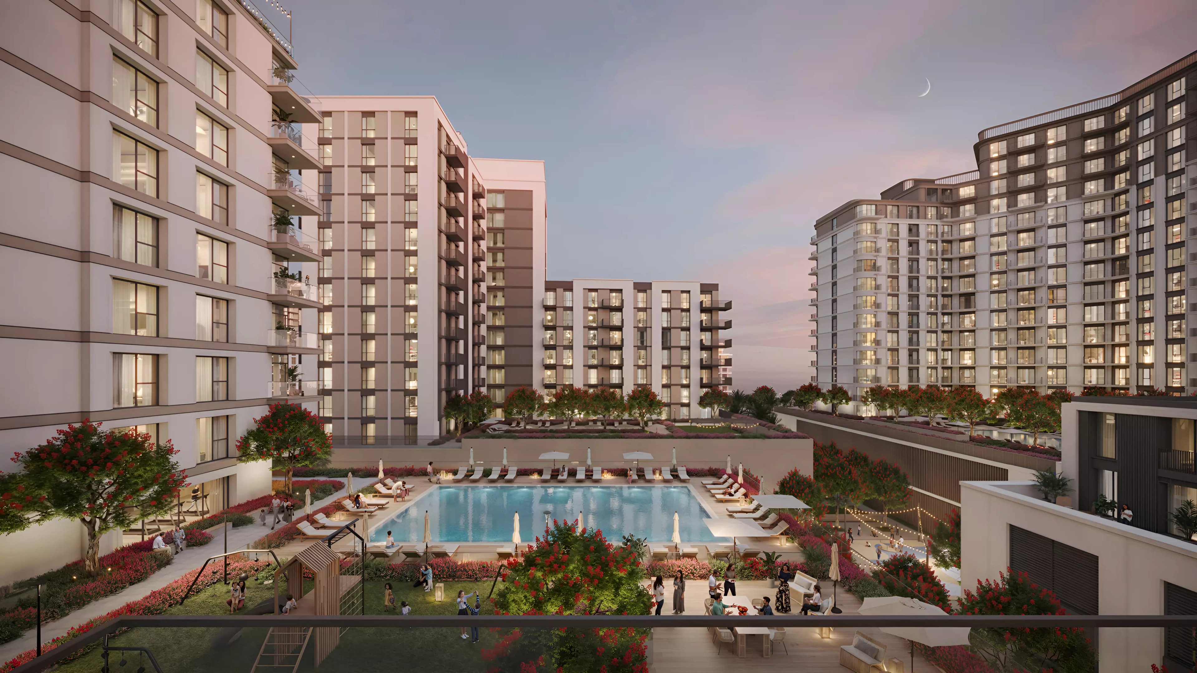 Impressie van Alton, appartementen van Nshama in Town Square, Dubai