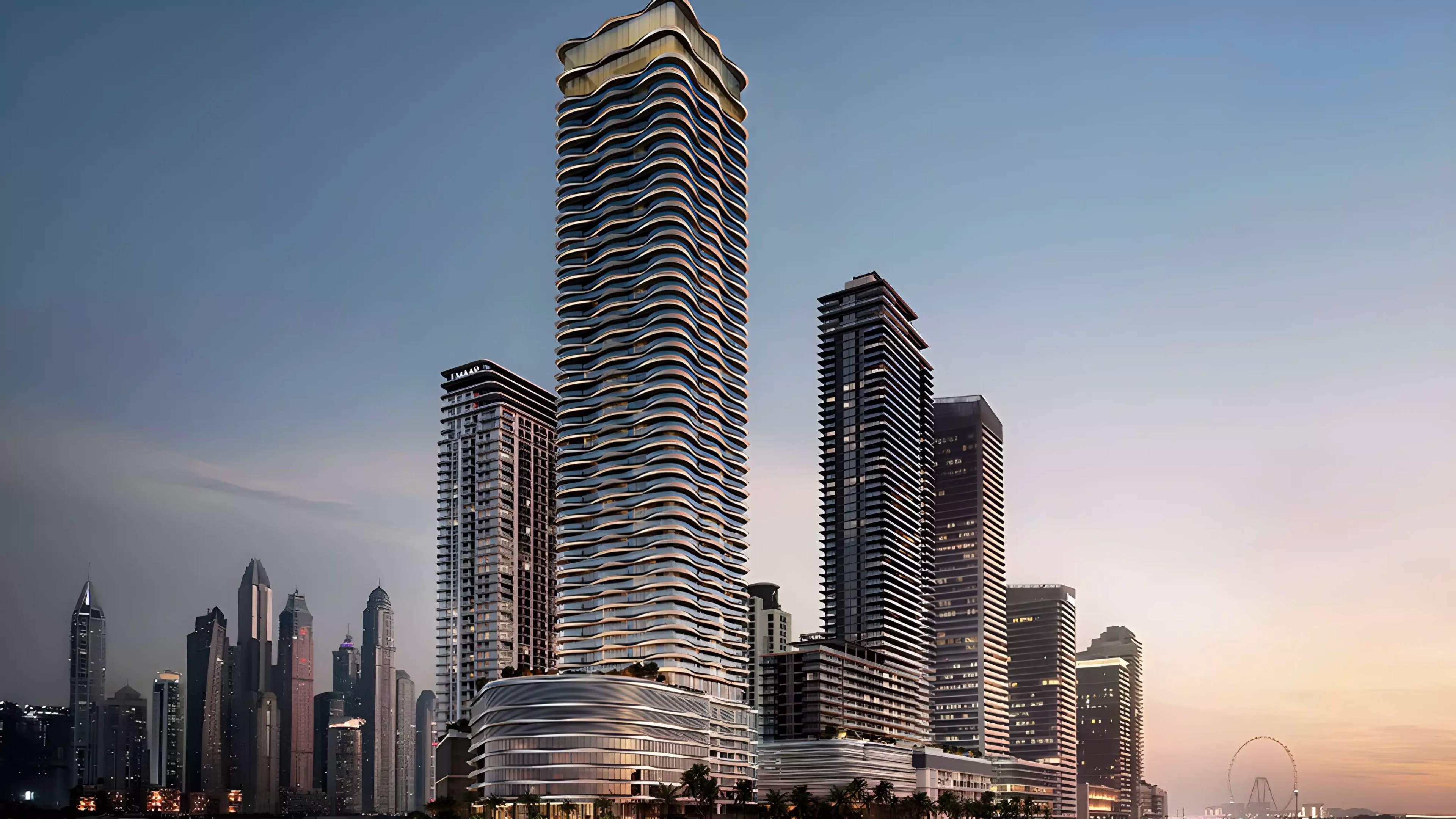 Impressie van The Bristol, woningen van Emaar Properties in Emaar Beachfront, Dubai