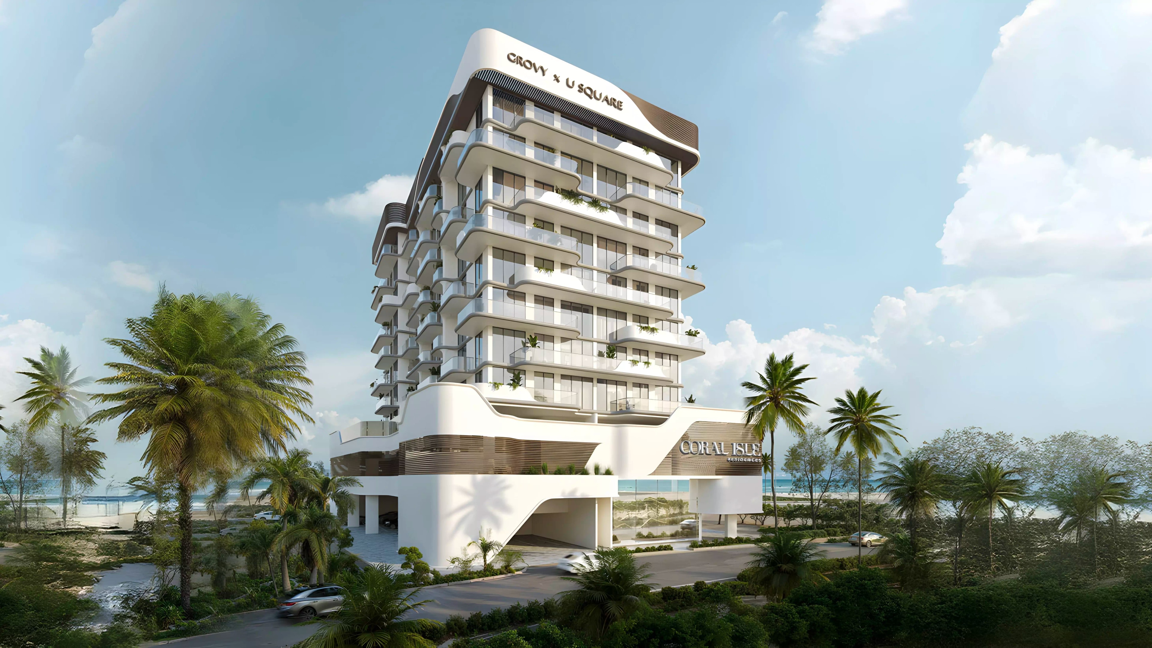 Impressie van Coral Isle, appartementen van Grovy Real Estate Developers in Dubai Islands, Dubai
