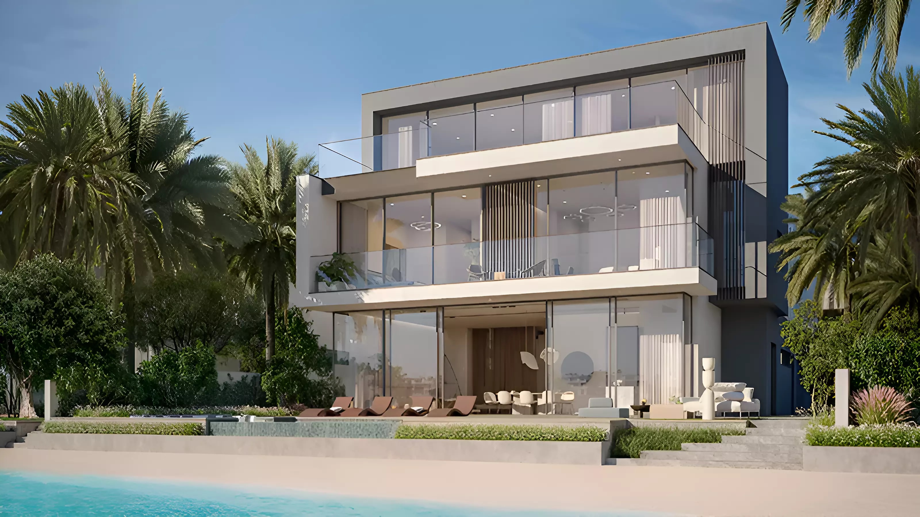 Impressie van Villa Cyan Sky, villa's van Nakheel in Palm Jebel Ali, Dubai