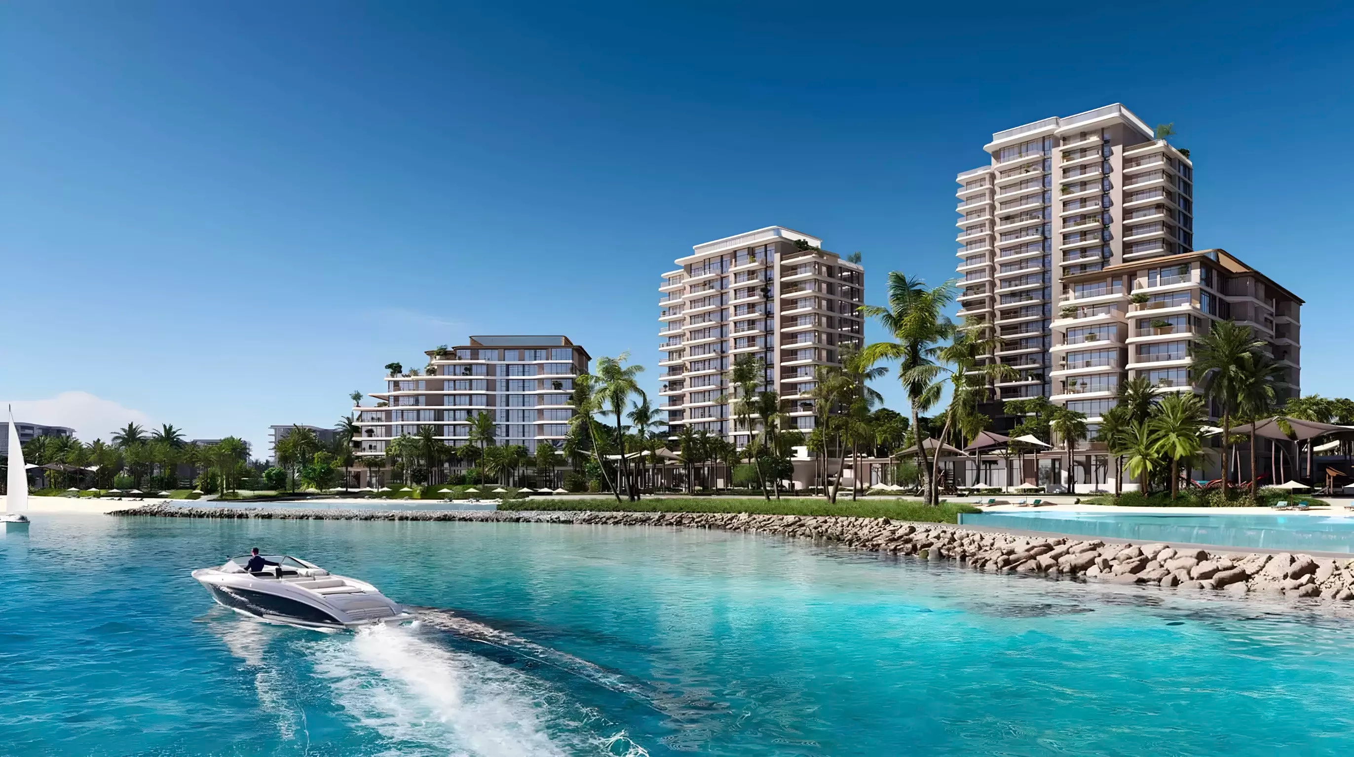 Impressie van Bay Grove Residences Phase 3, woningen van Nakheel in Dubai Islands, Dubai