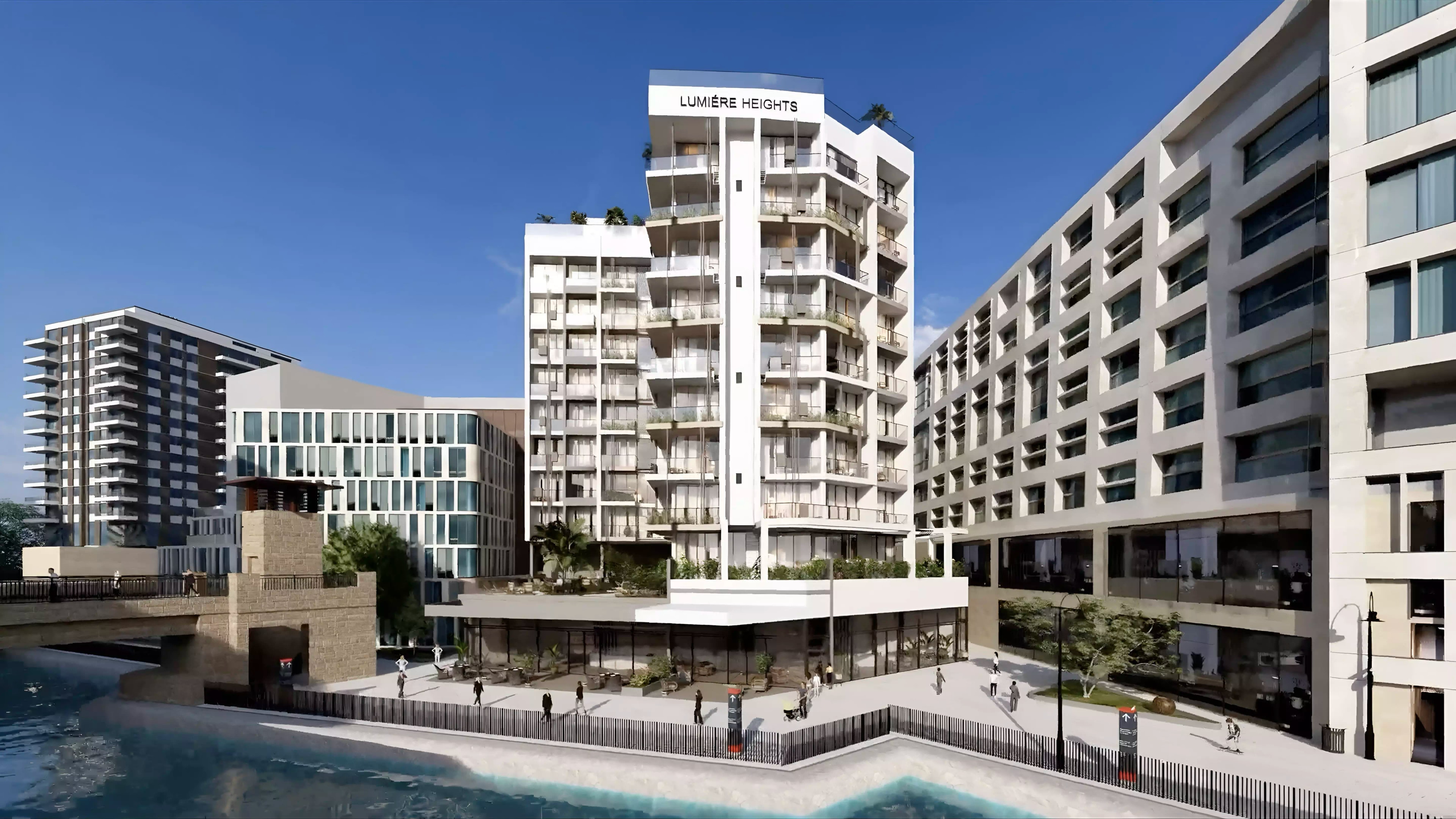 Impressie van Lumiere Heights, appartementen van AJG in Al Jaddaf, Dubai