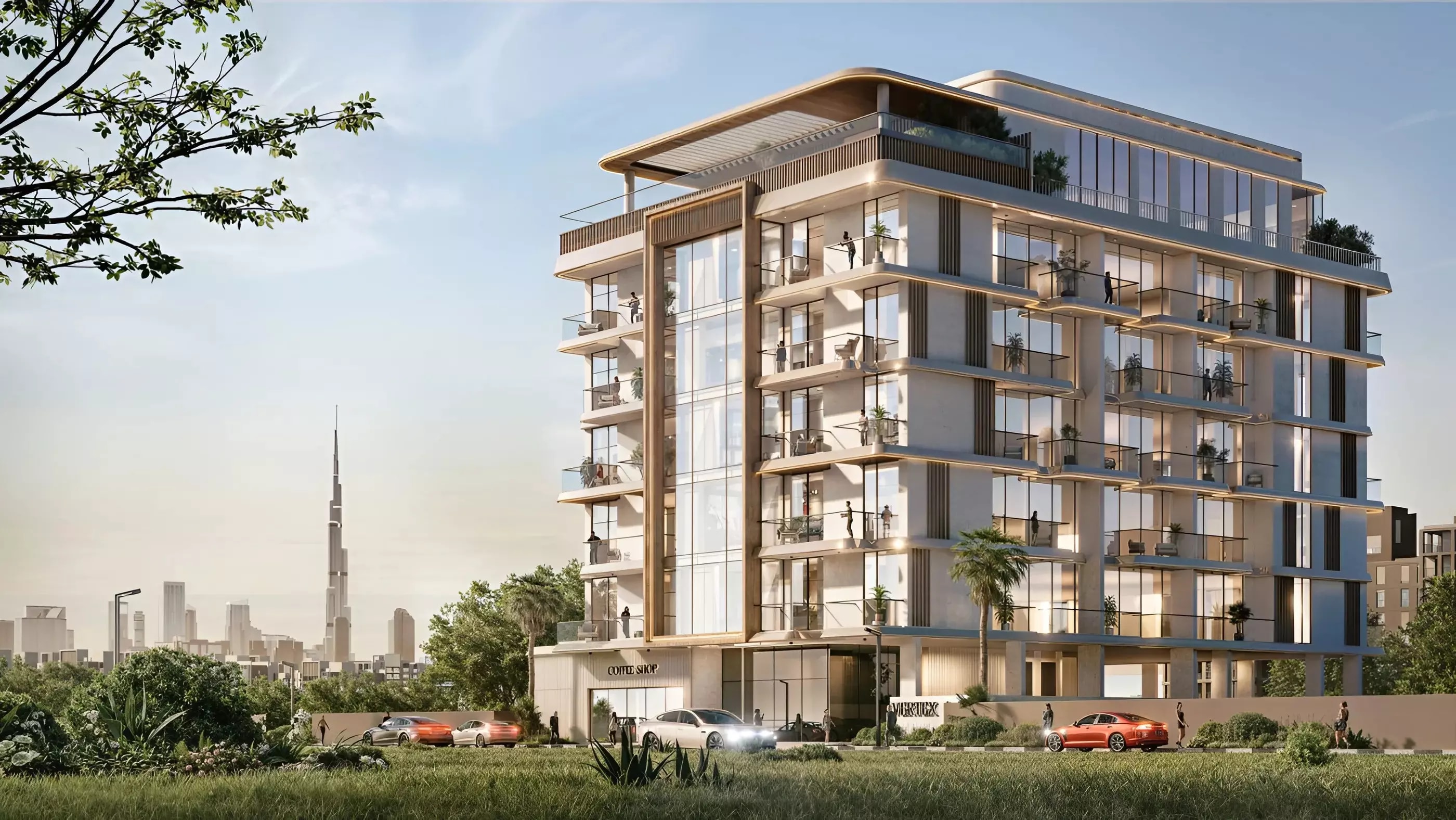 Impressie van The Willows Residences, appartementen van SCC Vertex Development in Mohammed Bin Rashid City, Dubai