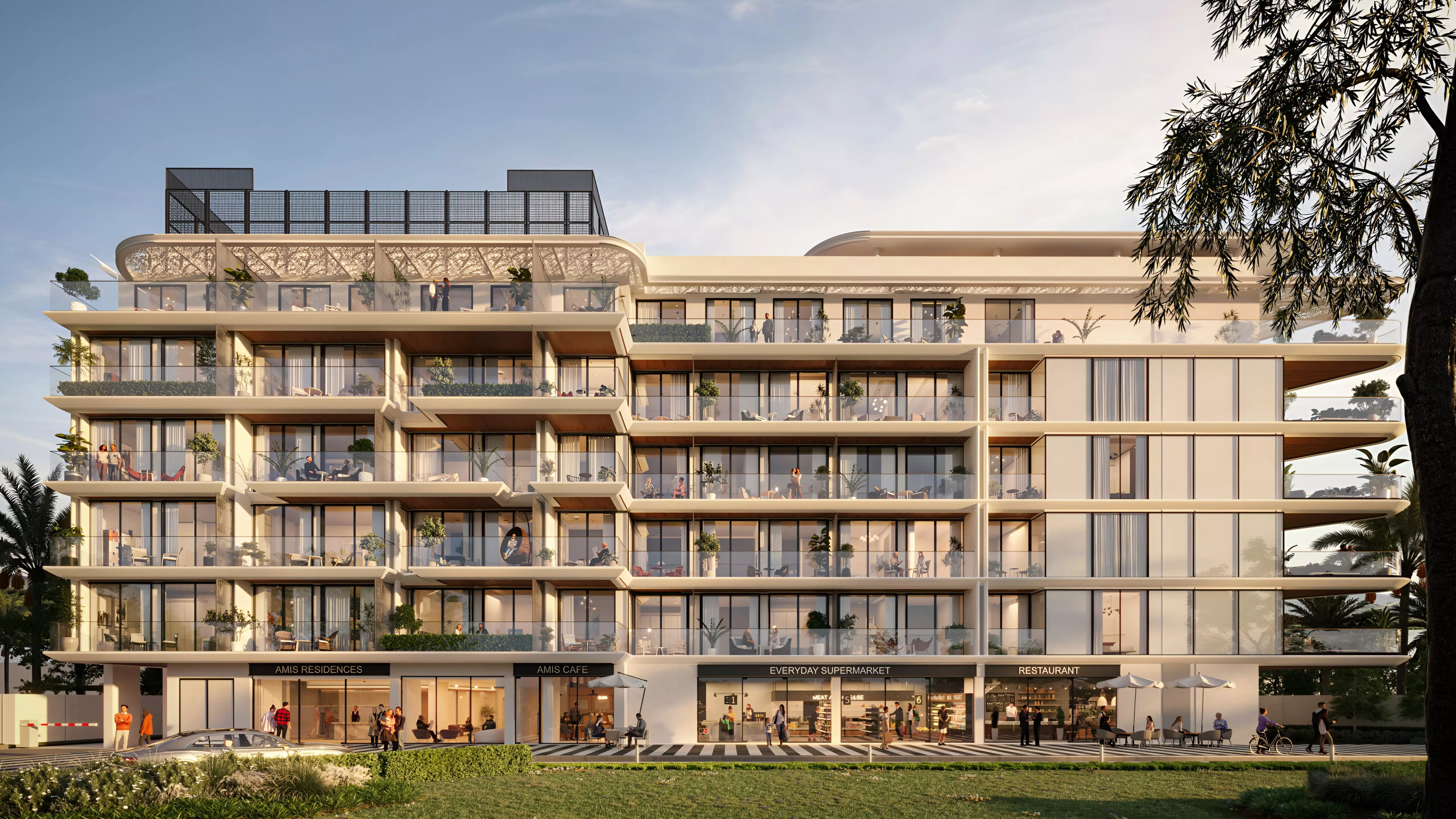 Impressie van Woodland Terraces, appartementen van Amis properties in Mohammed Bin Rashid City, Dubai