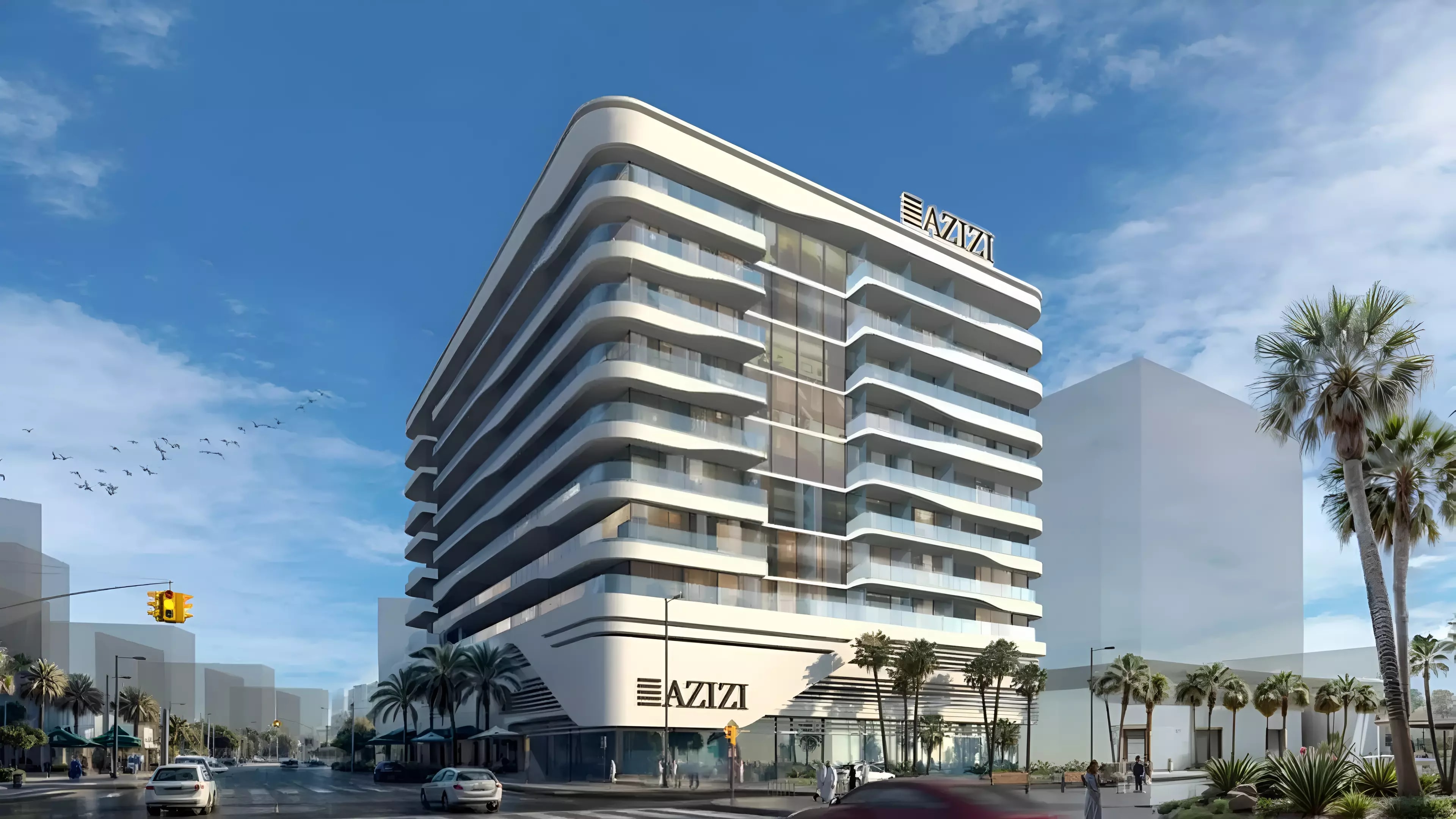 Impressie van Azizi Raffi, appartementen van Azizi Developments in Al Furjan, Dubai